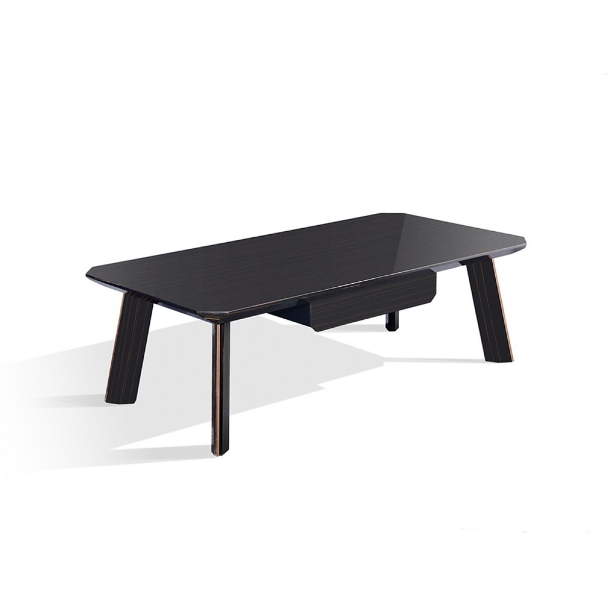 Modern Black And Rose Gold Coffee Table
