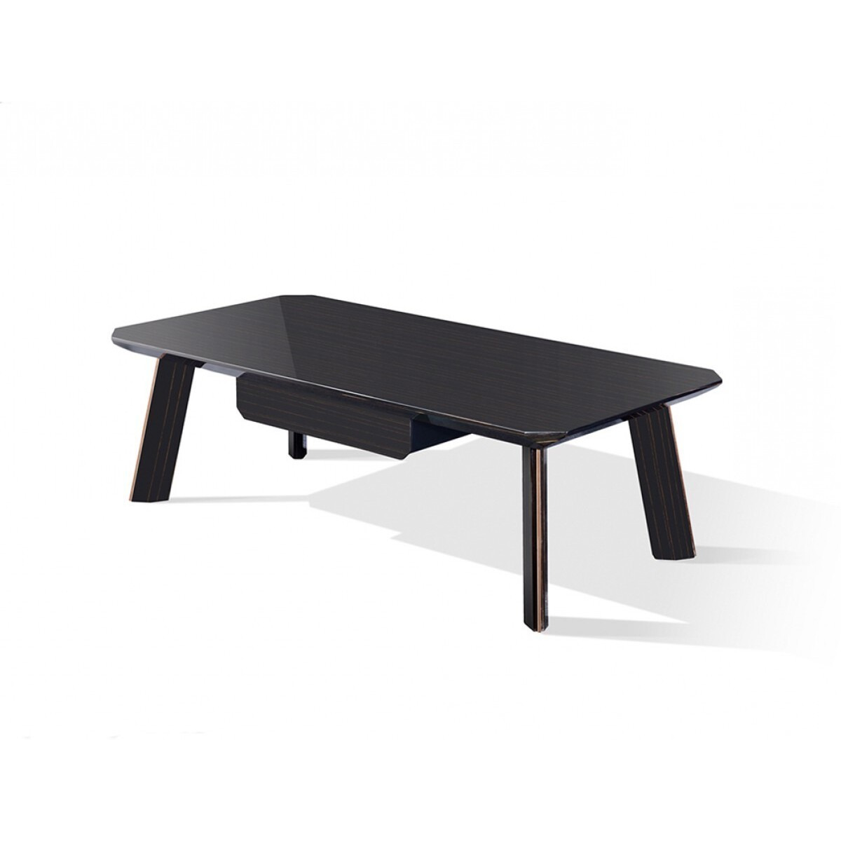Modern Black And Rose Gold Coffee Table