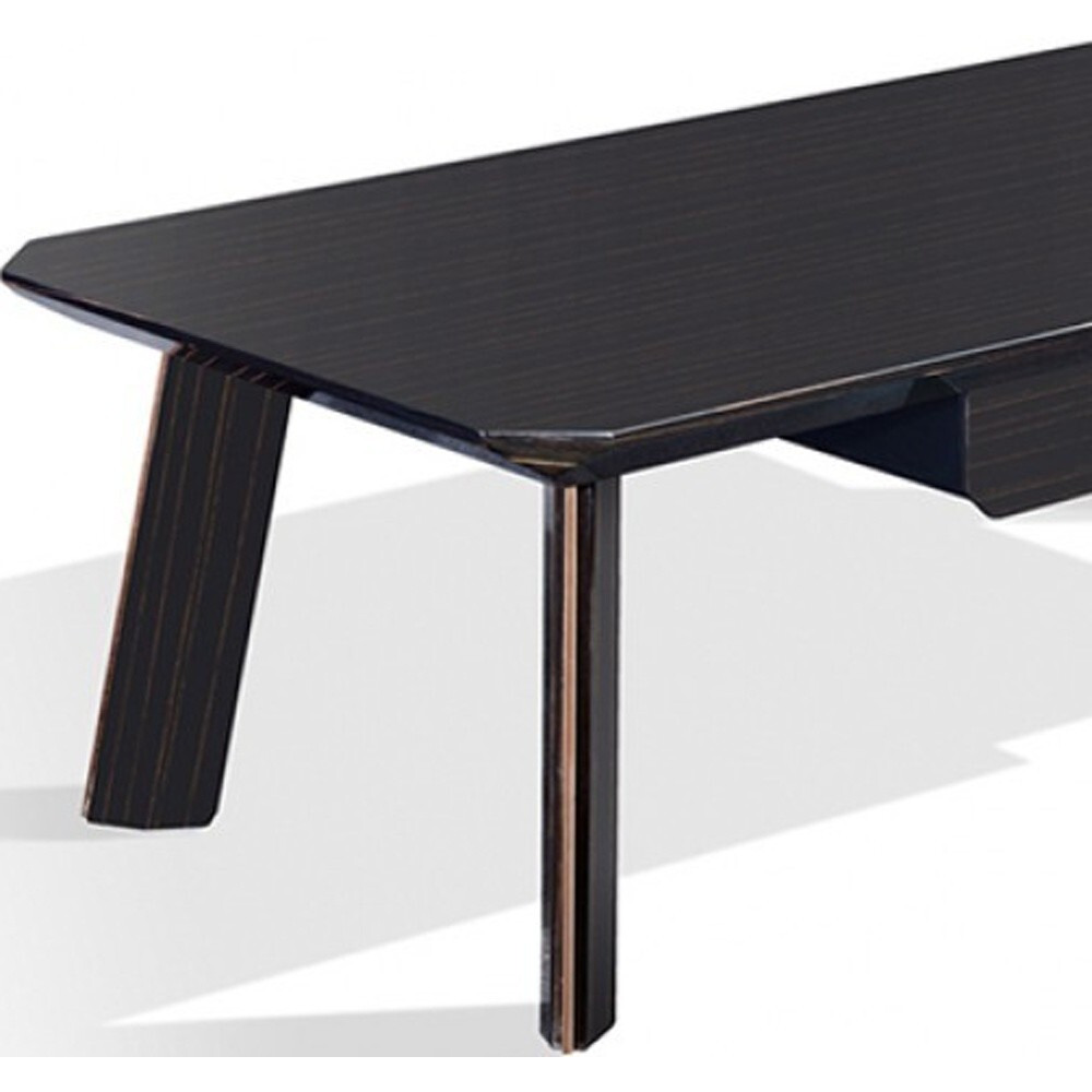 Modern Black And Rose Gold Coffee Table