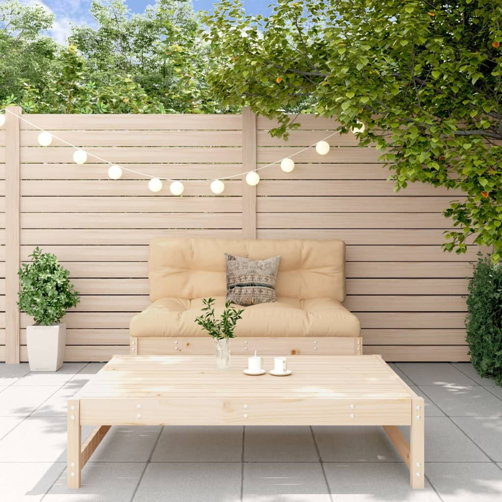 Vidaxl 2 Piece Patio Lounge Set With Cushions Solid Wood