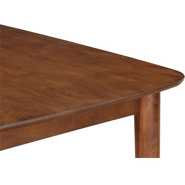 Bonito Walnut Finish Leg Dining Table