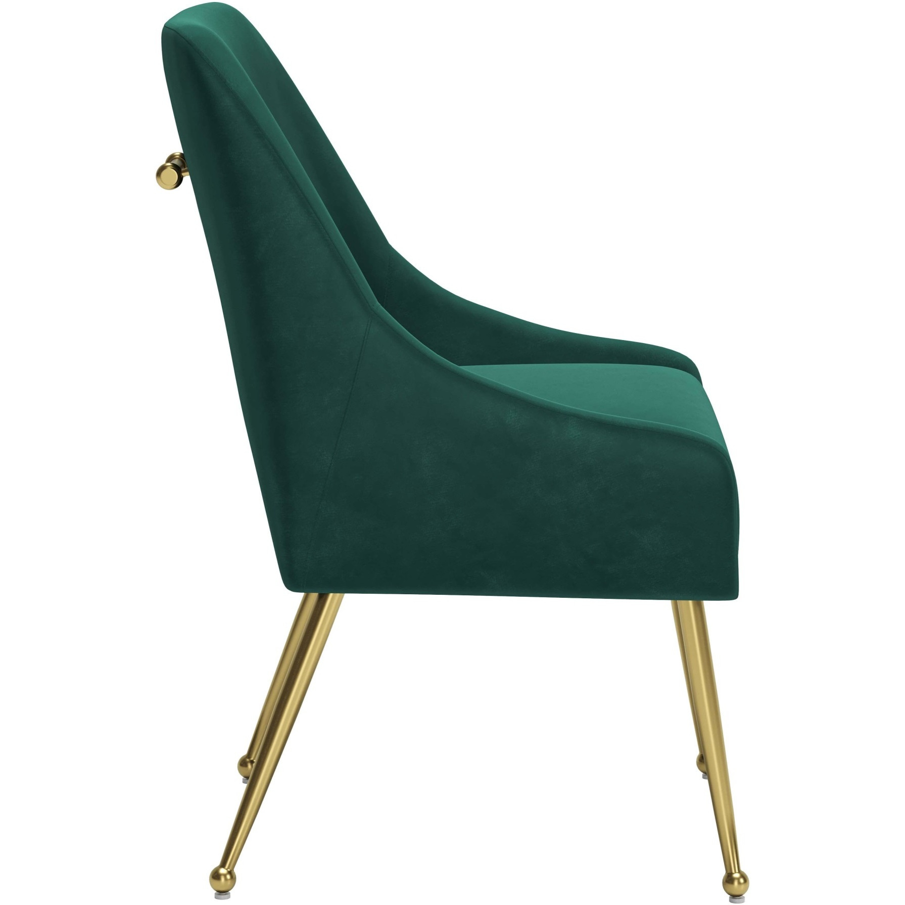 Maxine Dining Chair Green & Gold