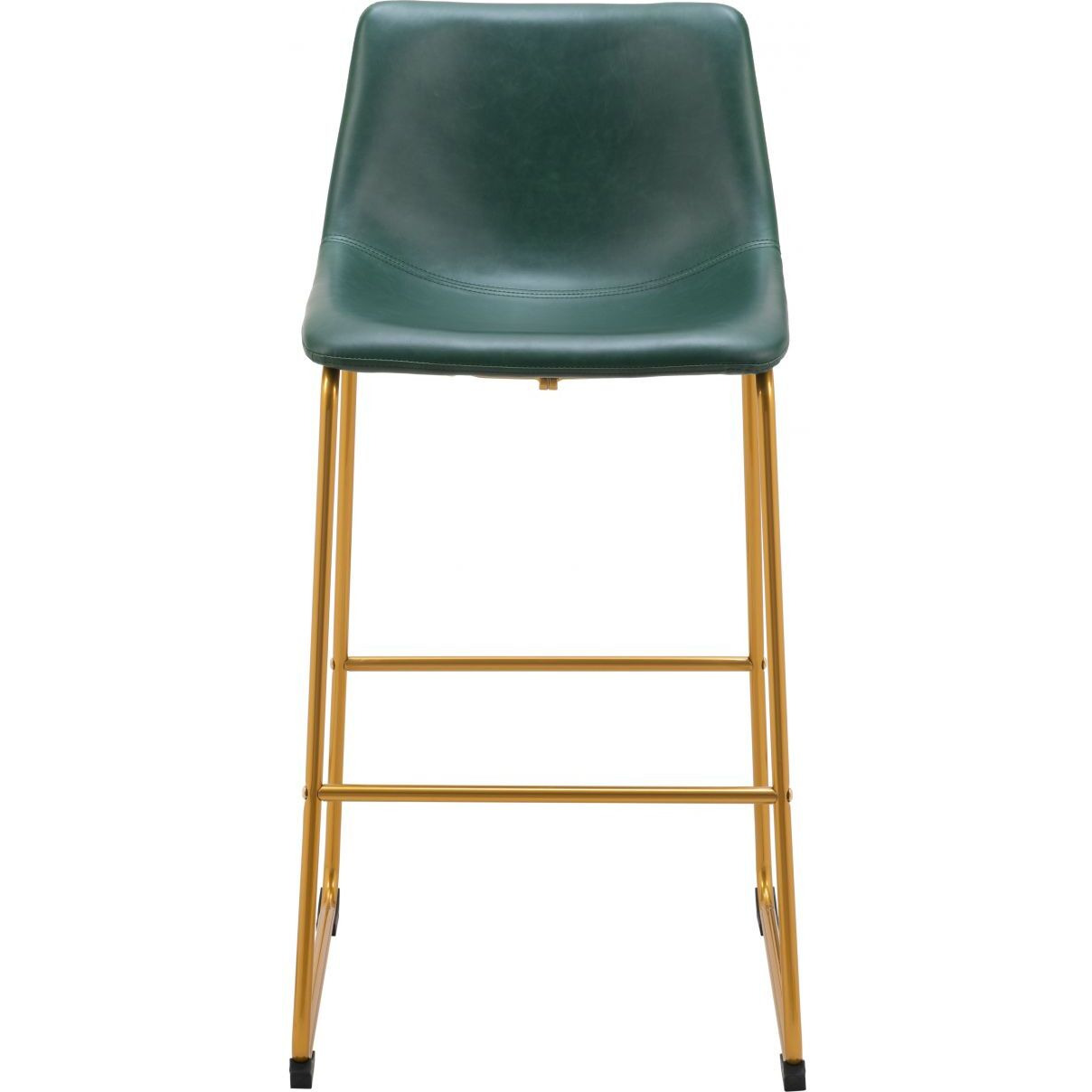 Augusta Barstool Green & Gold