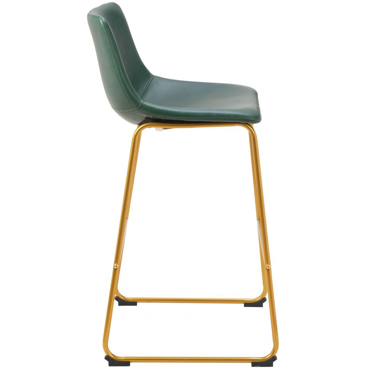 Augusta Barstool Green & Gold