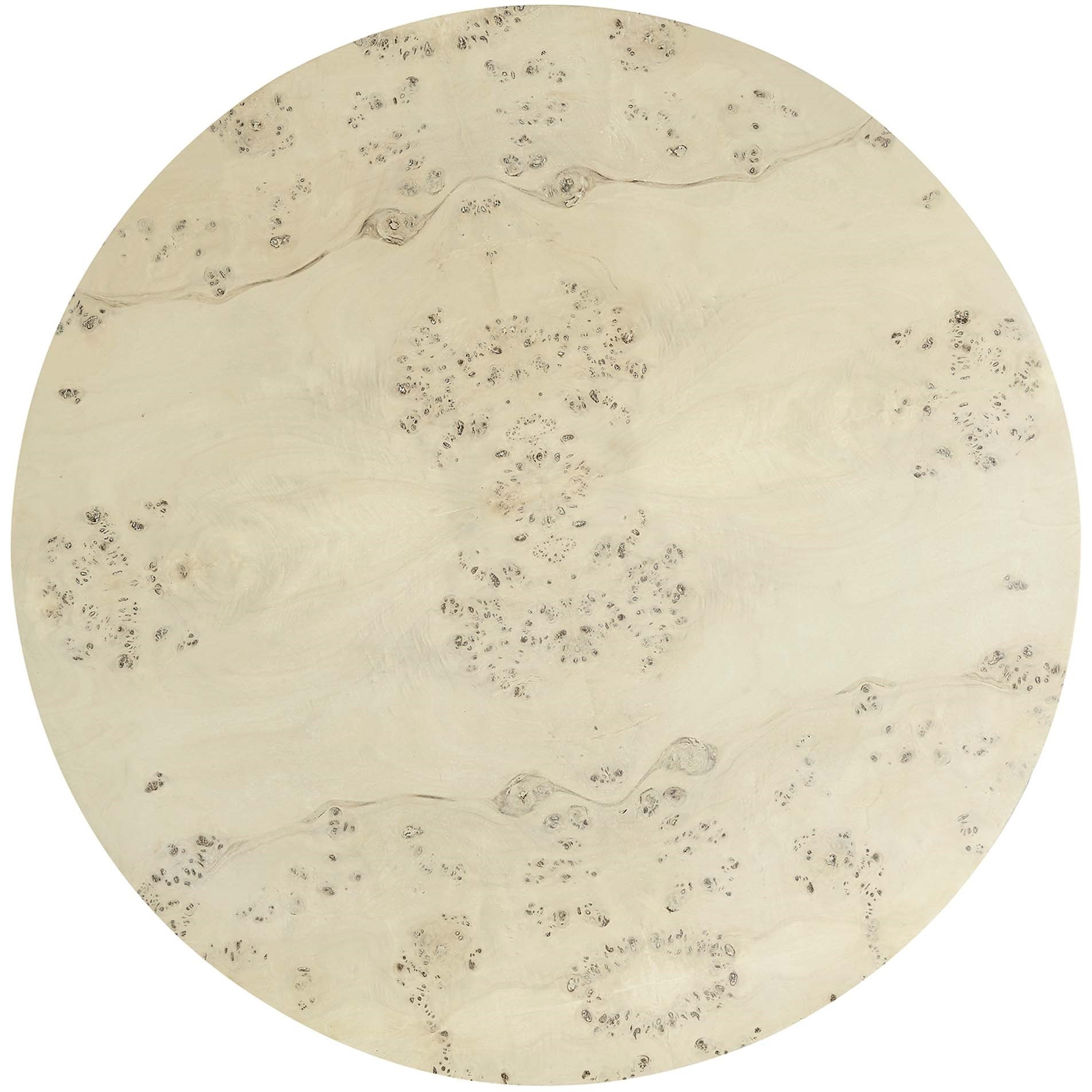 Cosmos 35"" Round Burl Wood Coffee Table