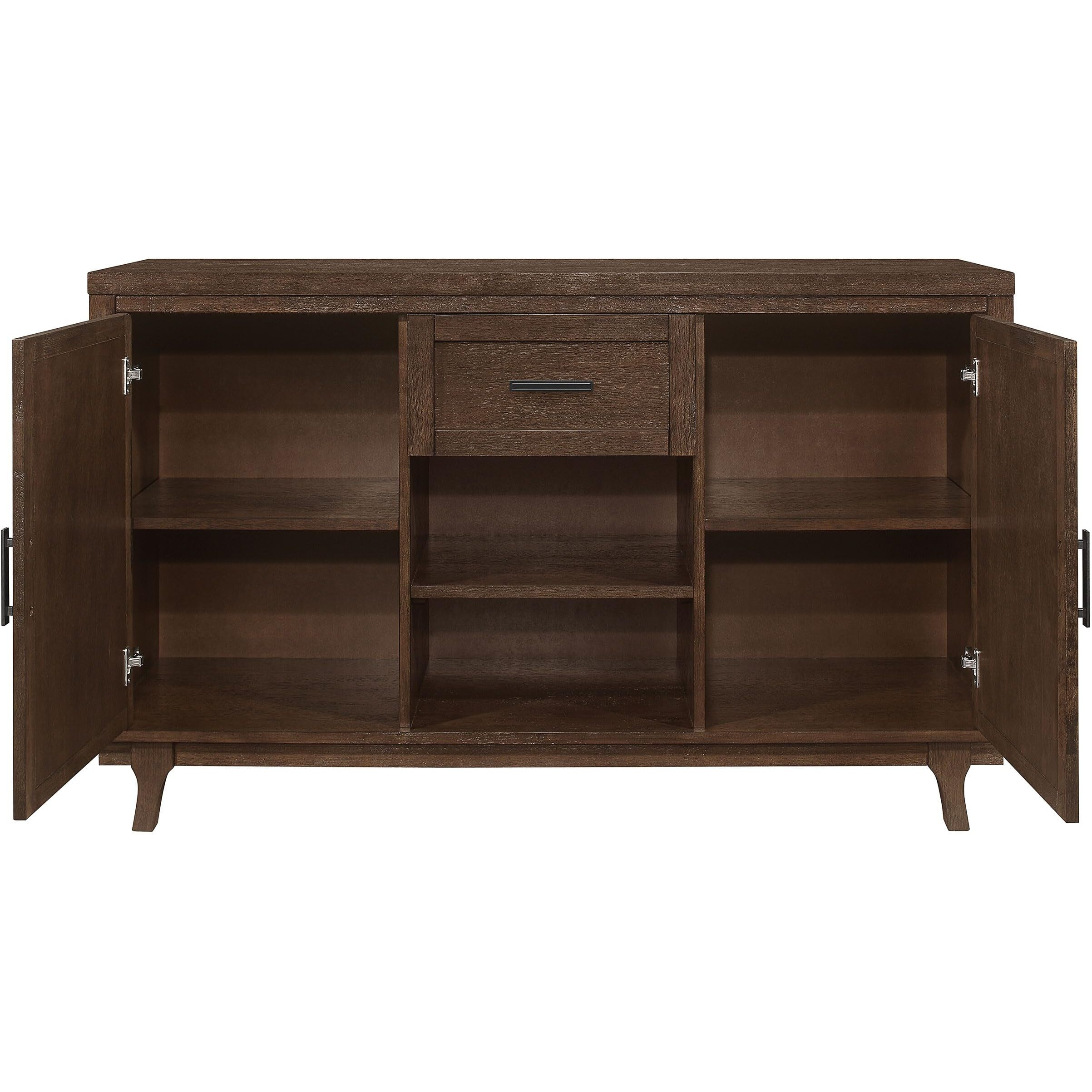 Reynolds 2-Door Dining Sideboard Server Brown Oak
