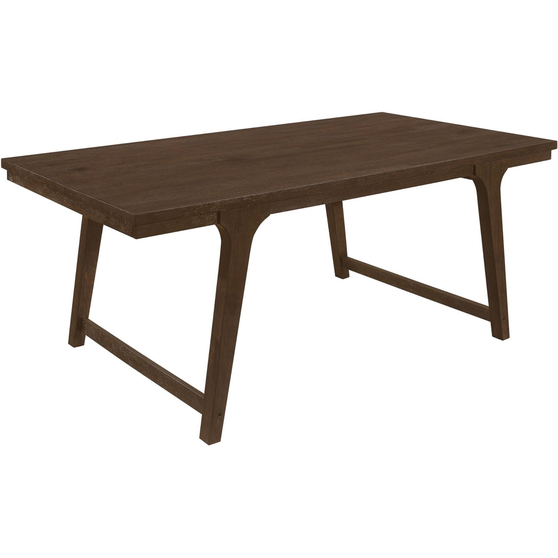 Reynolds Rectangular Dining Table Brown Oak