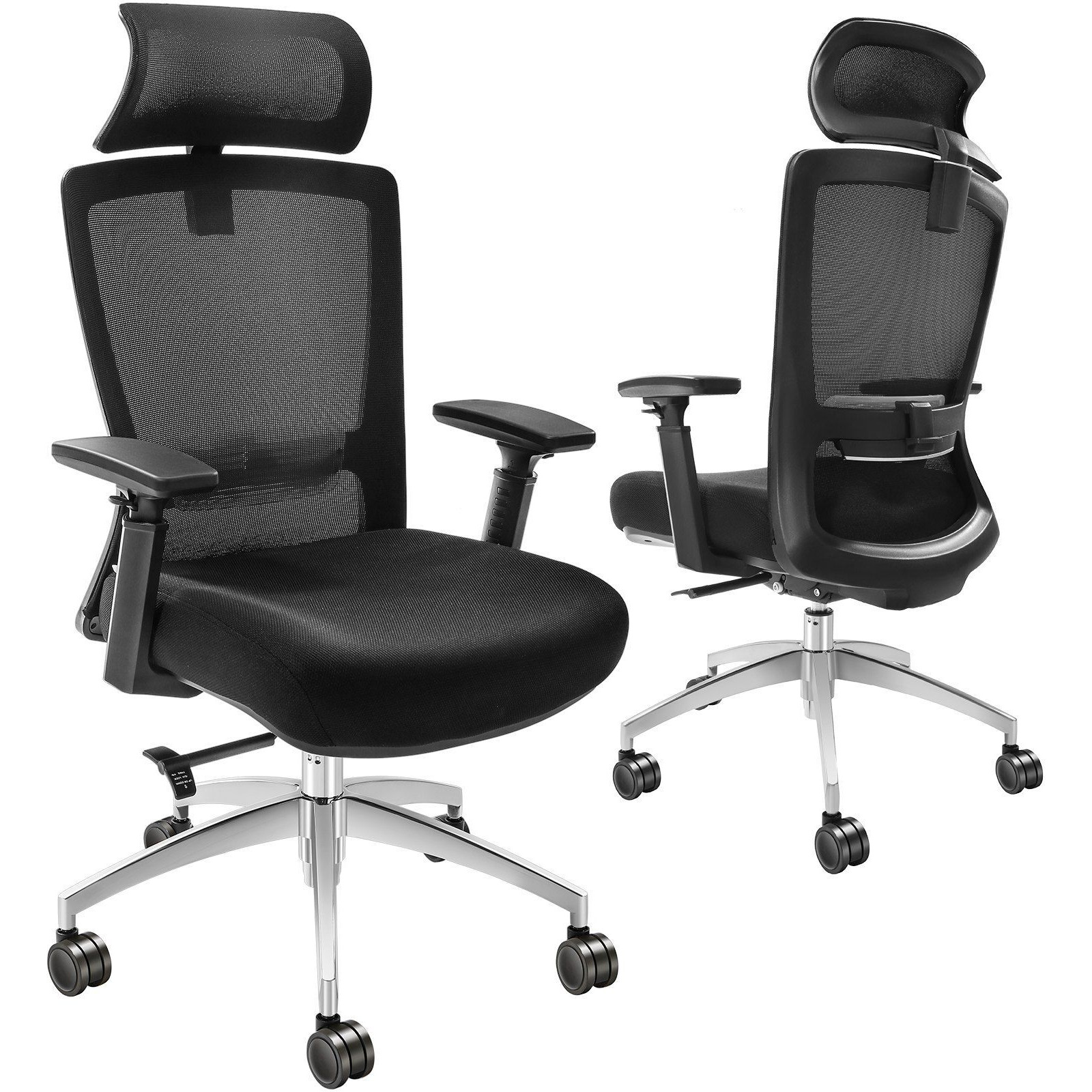 Vevor Ergonomic Office Chair With Slide Seat  Desk Chair With Mesh Seat  Angle And Height Adjustable Home Office Chair With Back And Lumbar Support  Swivel Computer Task Chair