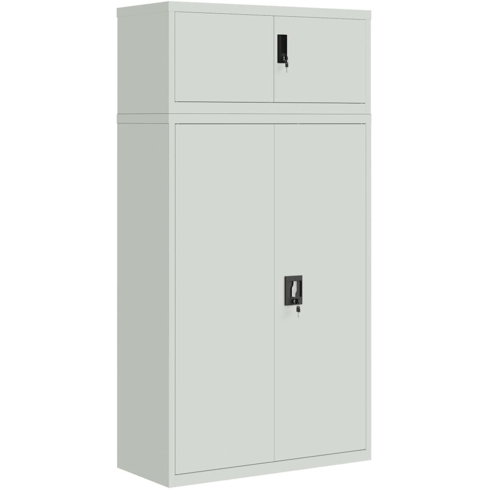 Vidaxl File Cabinet Light Gray 35.4X15.7X70.9 Steel