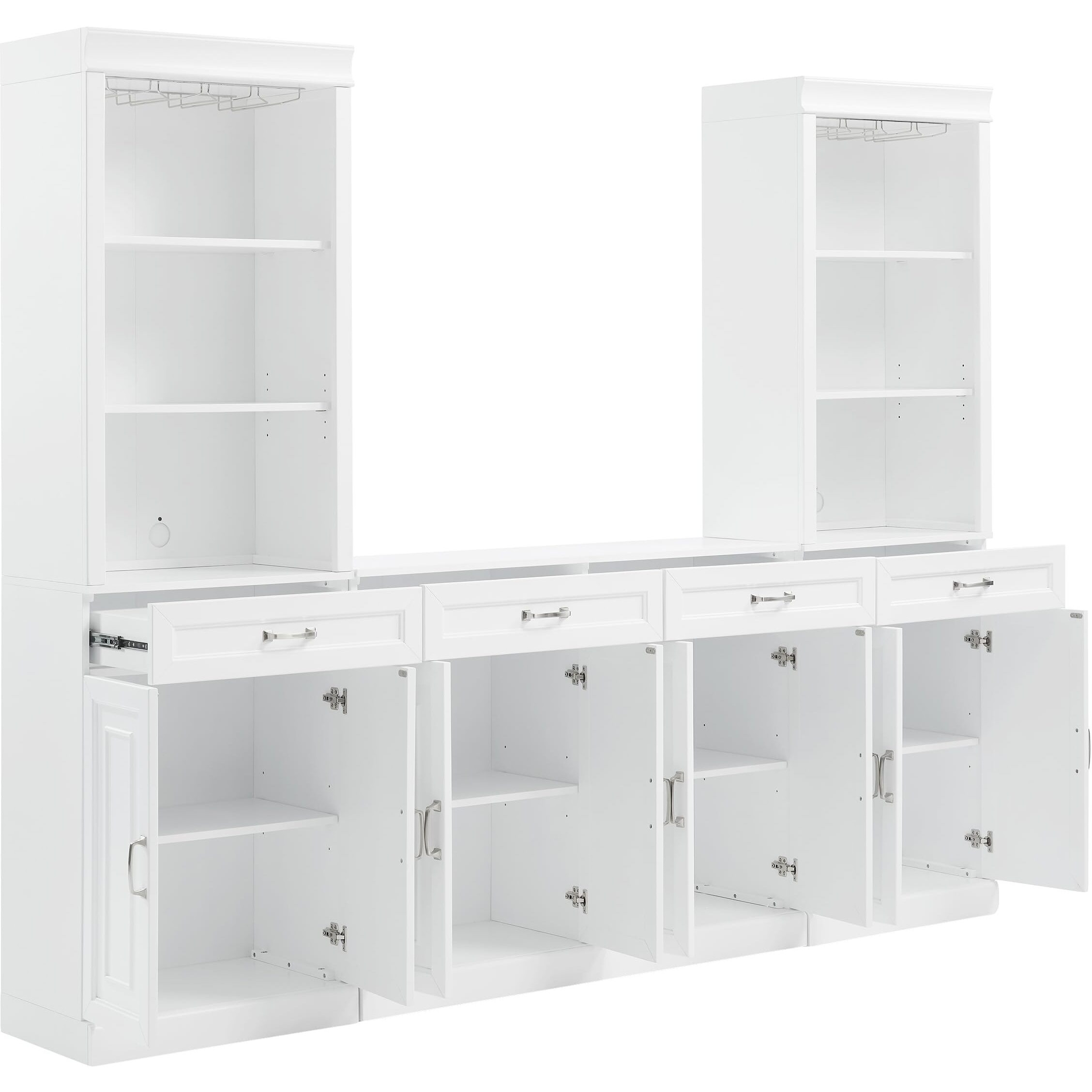 Stanton 3-Piece Sideboard And Bar Cabinet Set