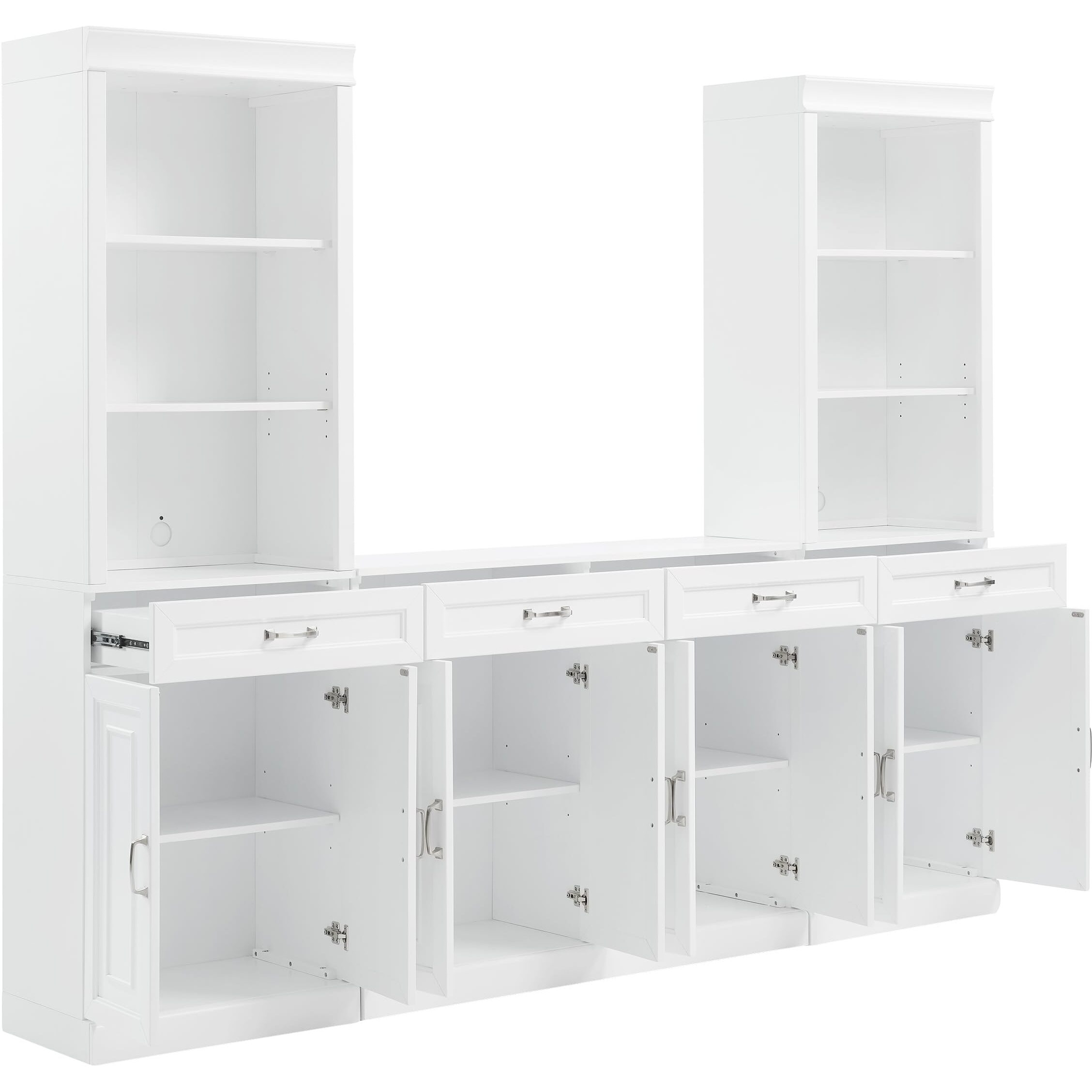 Stanton 3-Piece Sideboard And Storage Bookcase Set