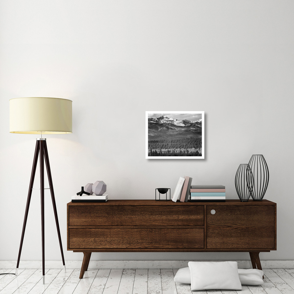 Long's Peak From Road  Rocky Mountain National Park  Colorado  1941-Paper Art-24"&quotX19""