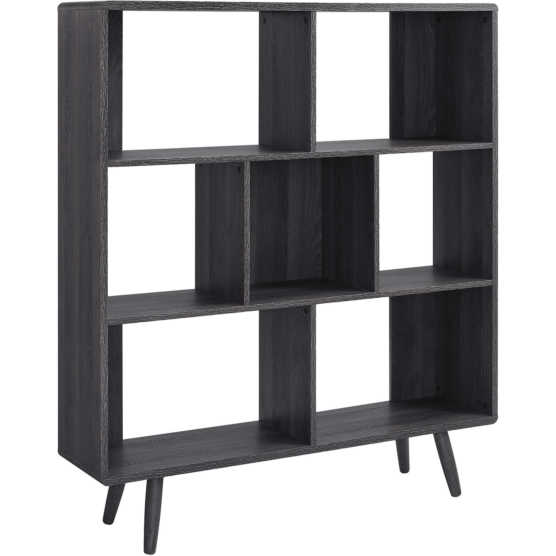 Transmit 7 Shelf Wood Grain Bookcase