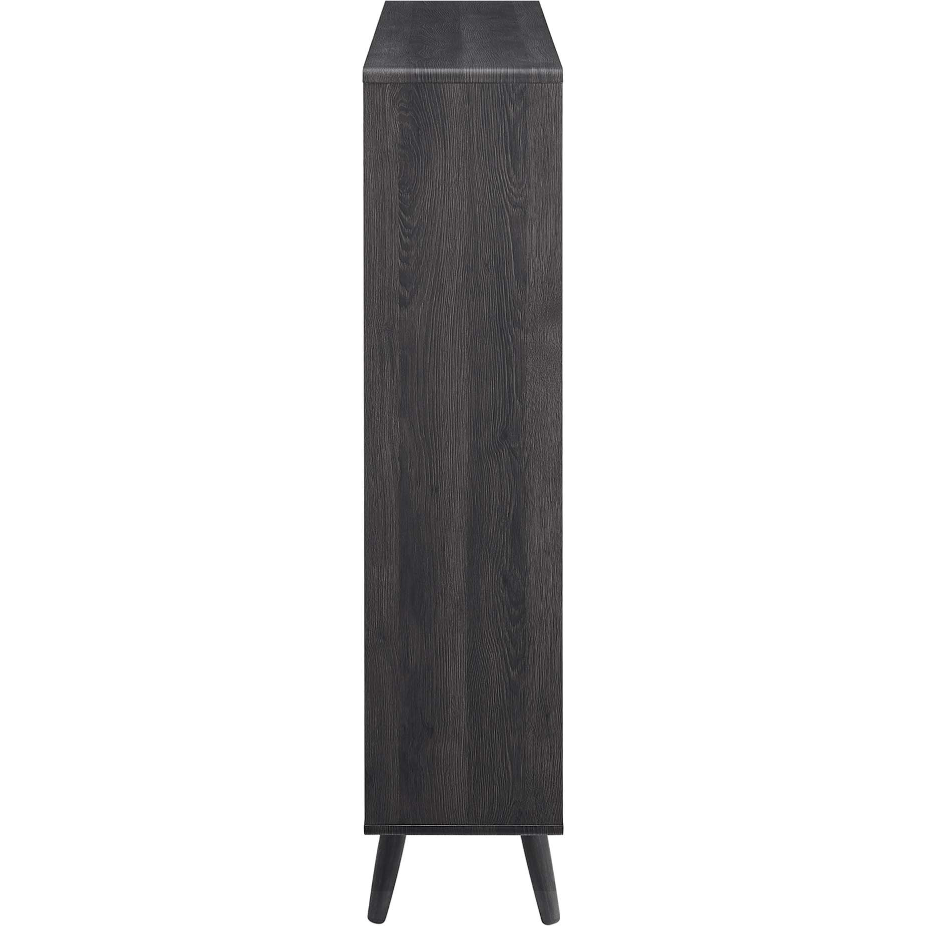 Transmit 7 Shelf Wood Grain Bookcase