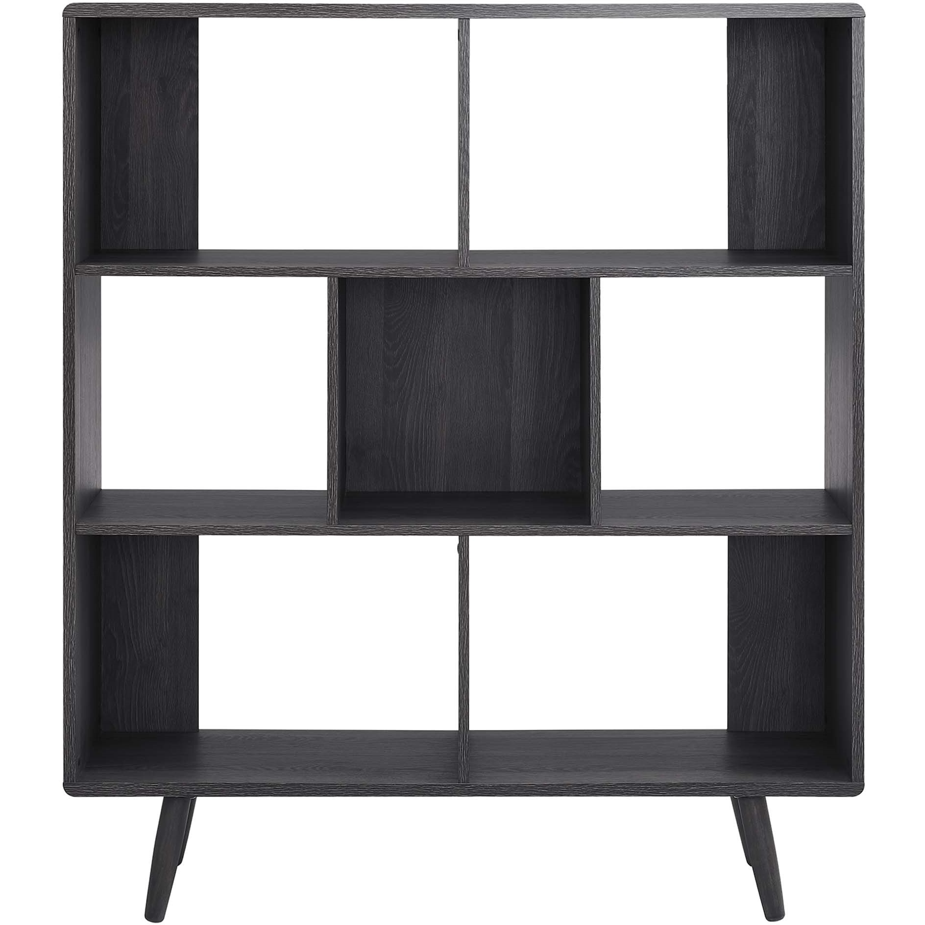Transmit 7 Shelf Wood Grain Bookcase