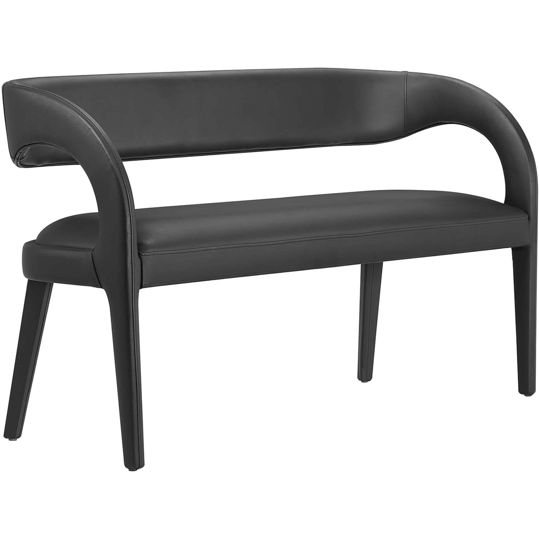 Pinnacle Vegan Leather Accent Bench