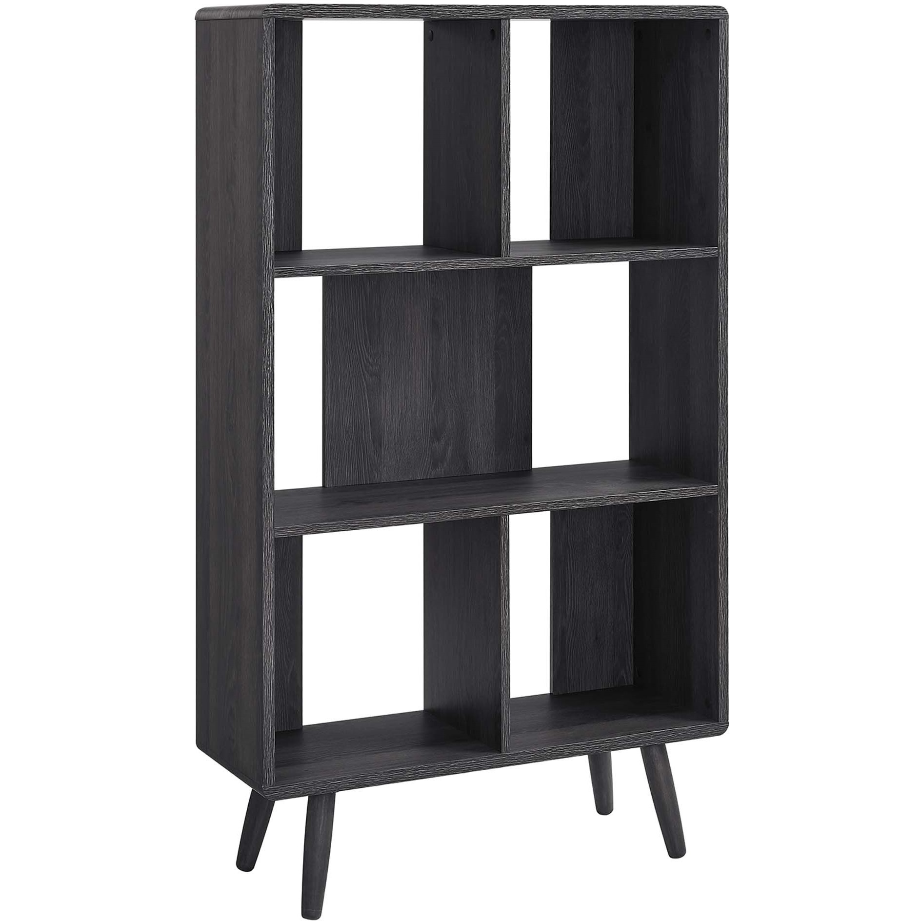 Transmit 5 Shelf Wood Grain Bookcase