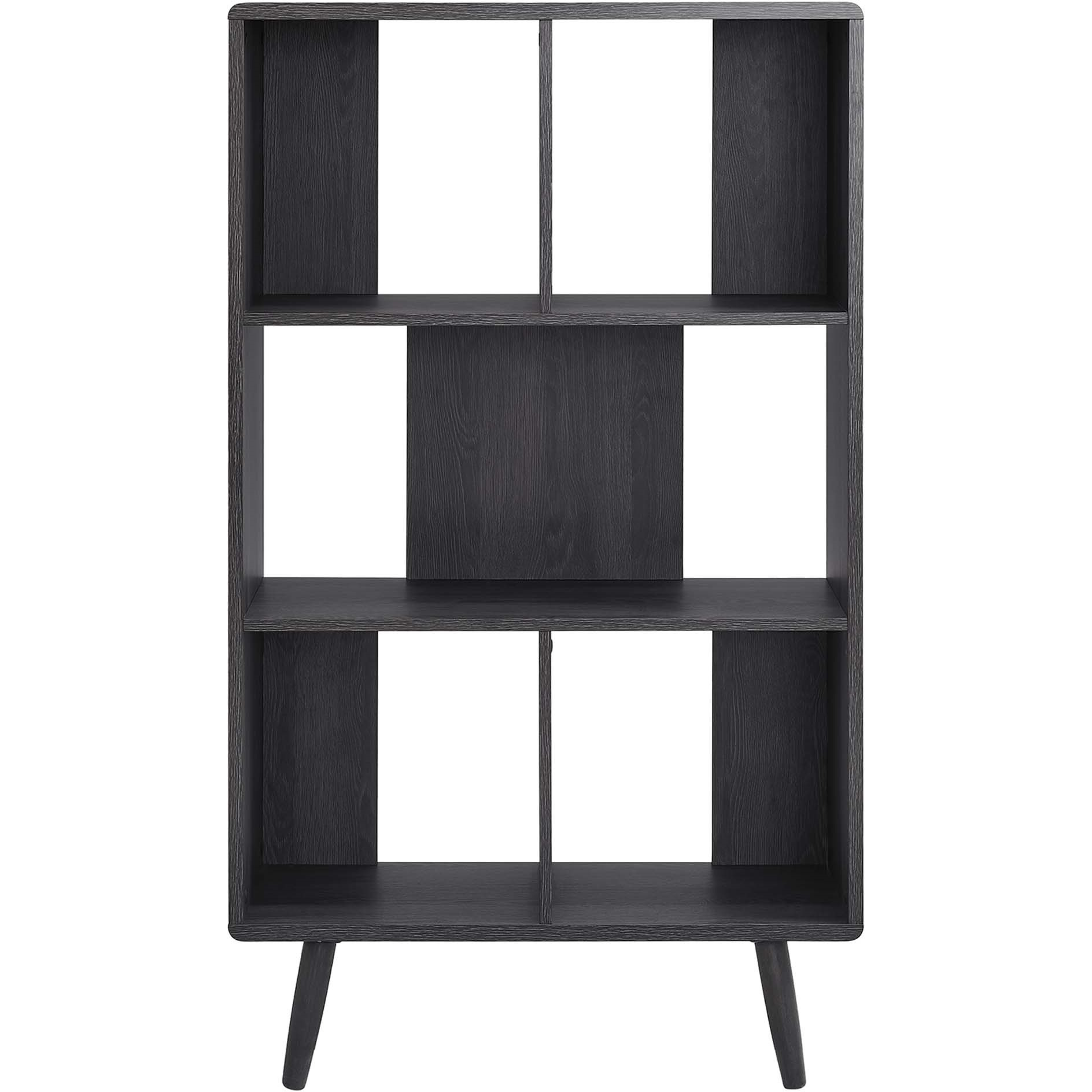 Transmit 5 Shelf Wood Grain Bookcase