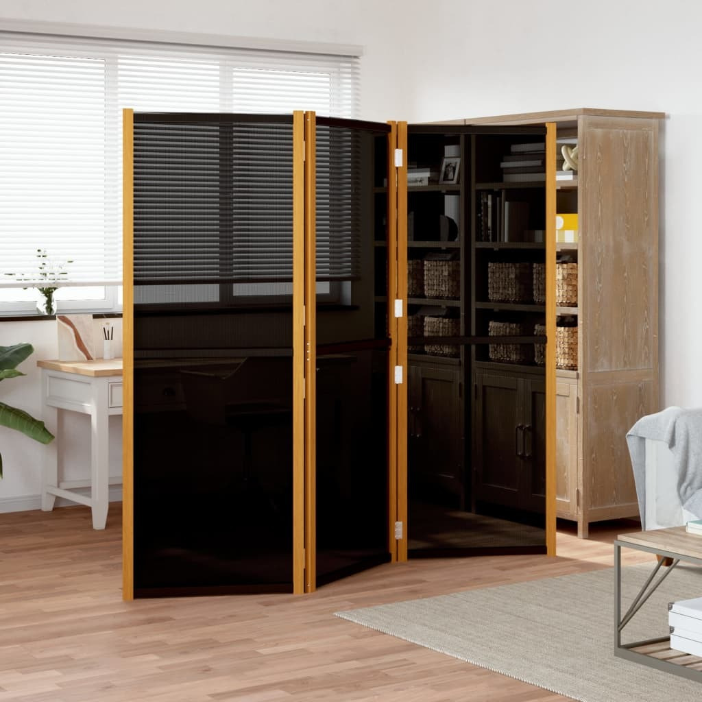 Vidaxl 3-Panel Room Divider Black 82.7"&quotX70.9""
