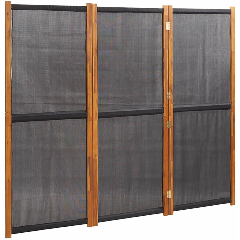 Vidaxl 3-Panel Room Divider Black 82.7"&quotX70.9""