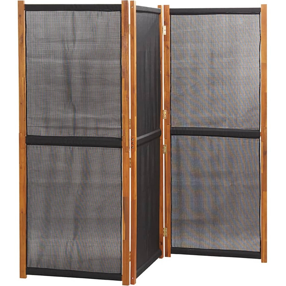 Vidaxl 3-Panel Room Divider Black 82.7"&quotX70.9""