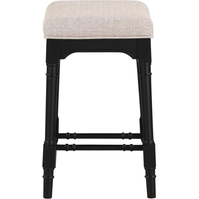 Martina 5-Piece Rectangular Spindle Leg Counter Height Dining Set Oatmeal And Black