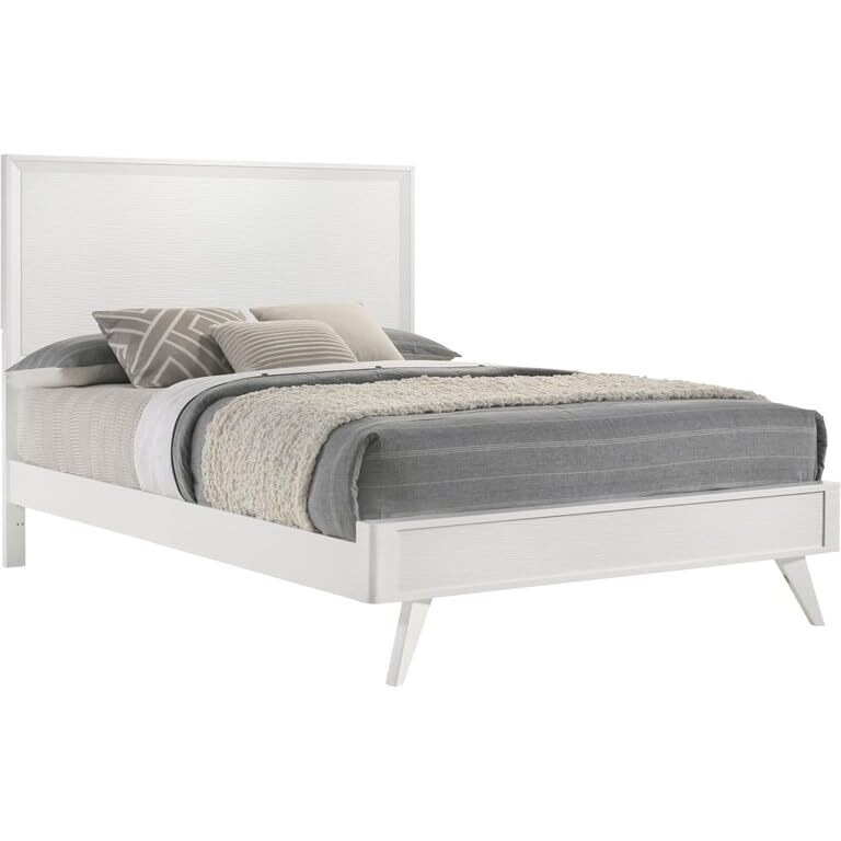Janelle Eastern King Panel Bed White