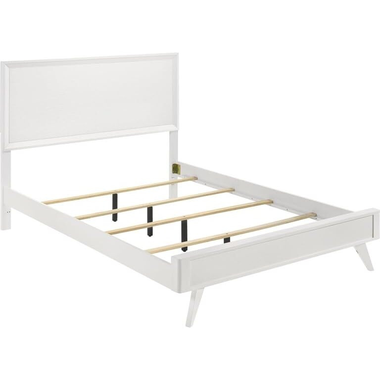 Janelle Eastern King Panel Bed White