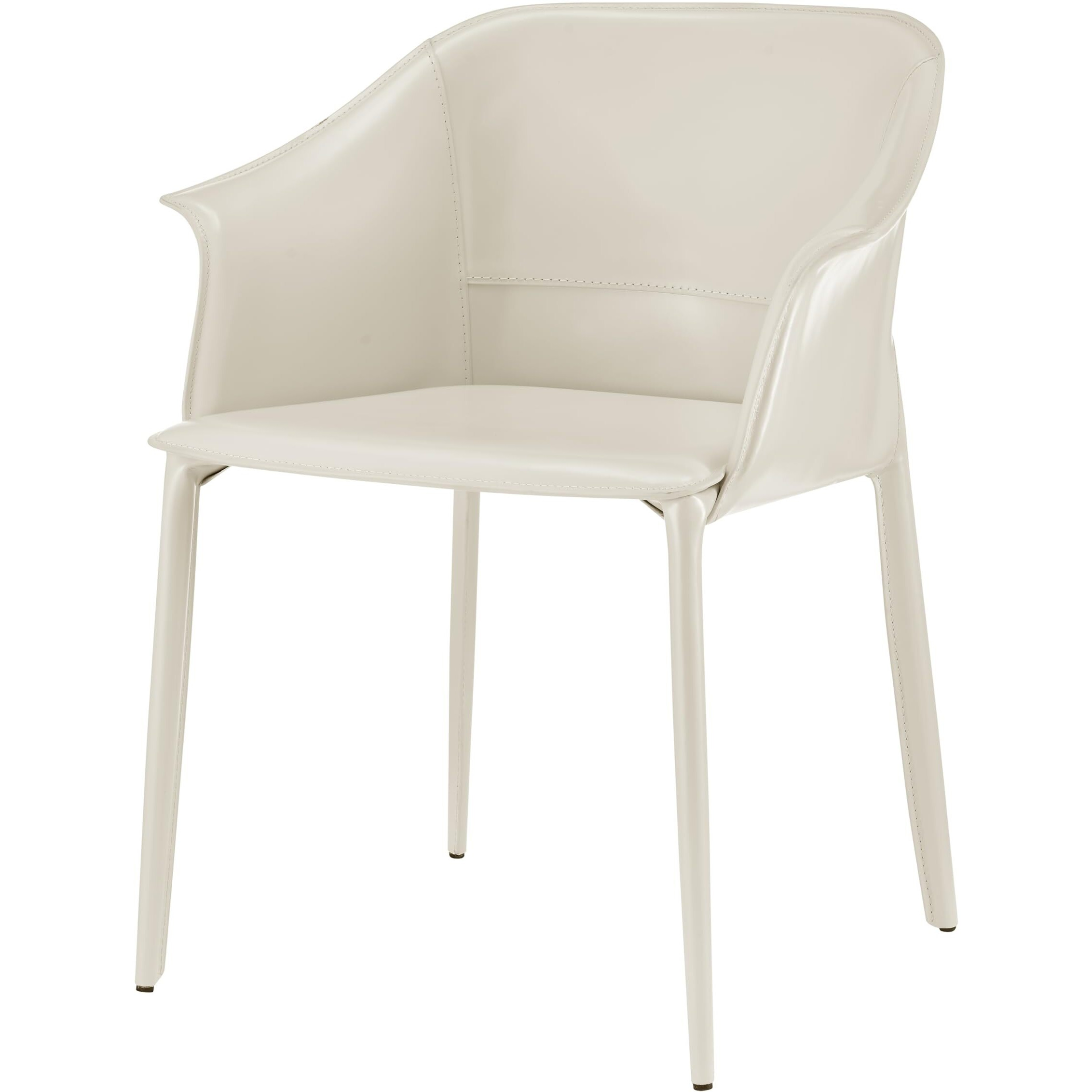 Callie Recycled Leather Dining Arm Chair