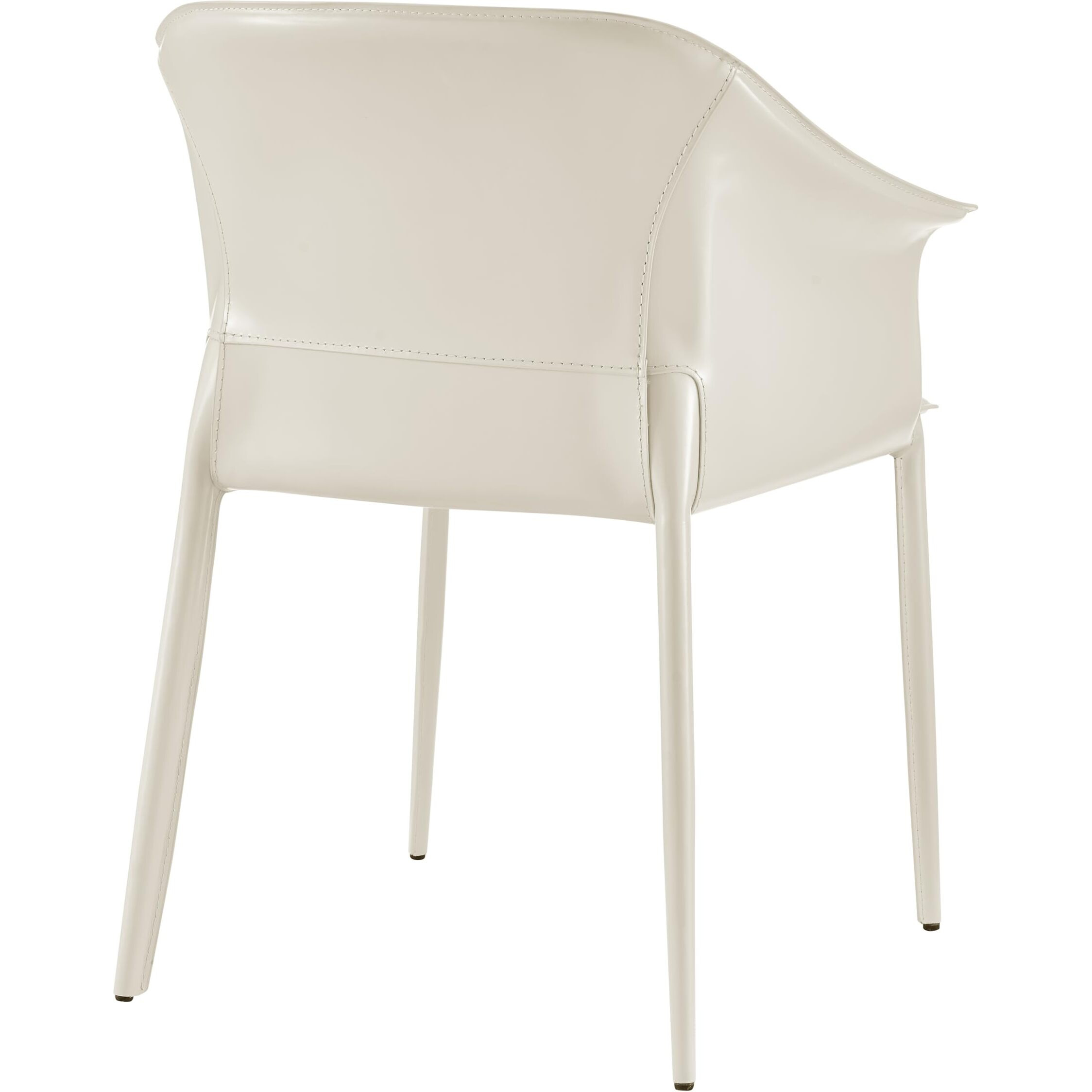 Callie Recycled Leather Dining Arm Chair