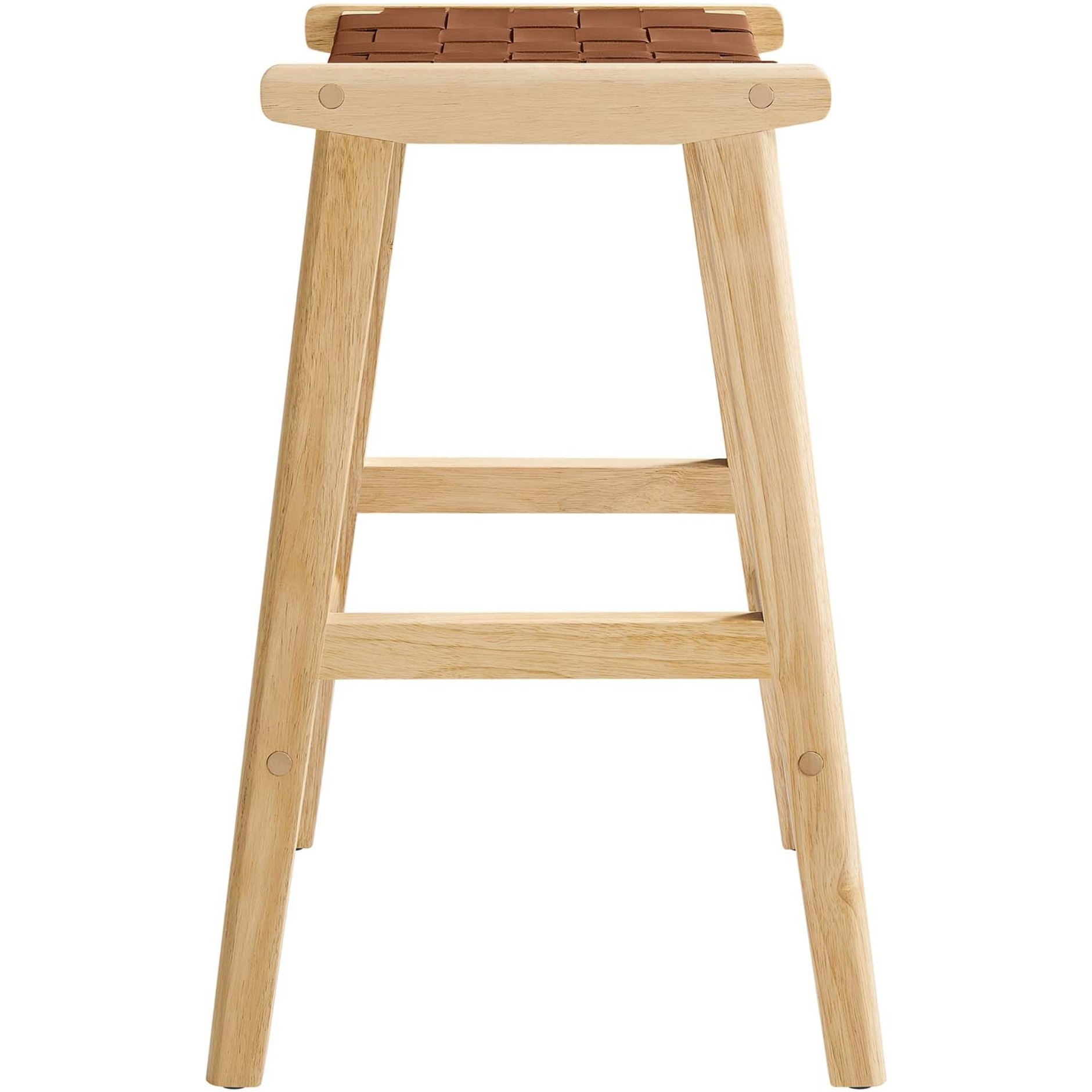 Saoirse Faux Leather Wood Counter Stool - Set Of 2