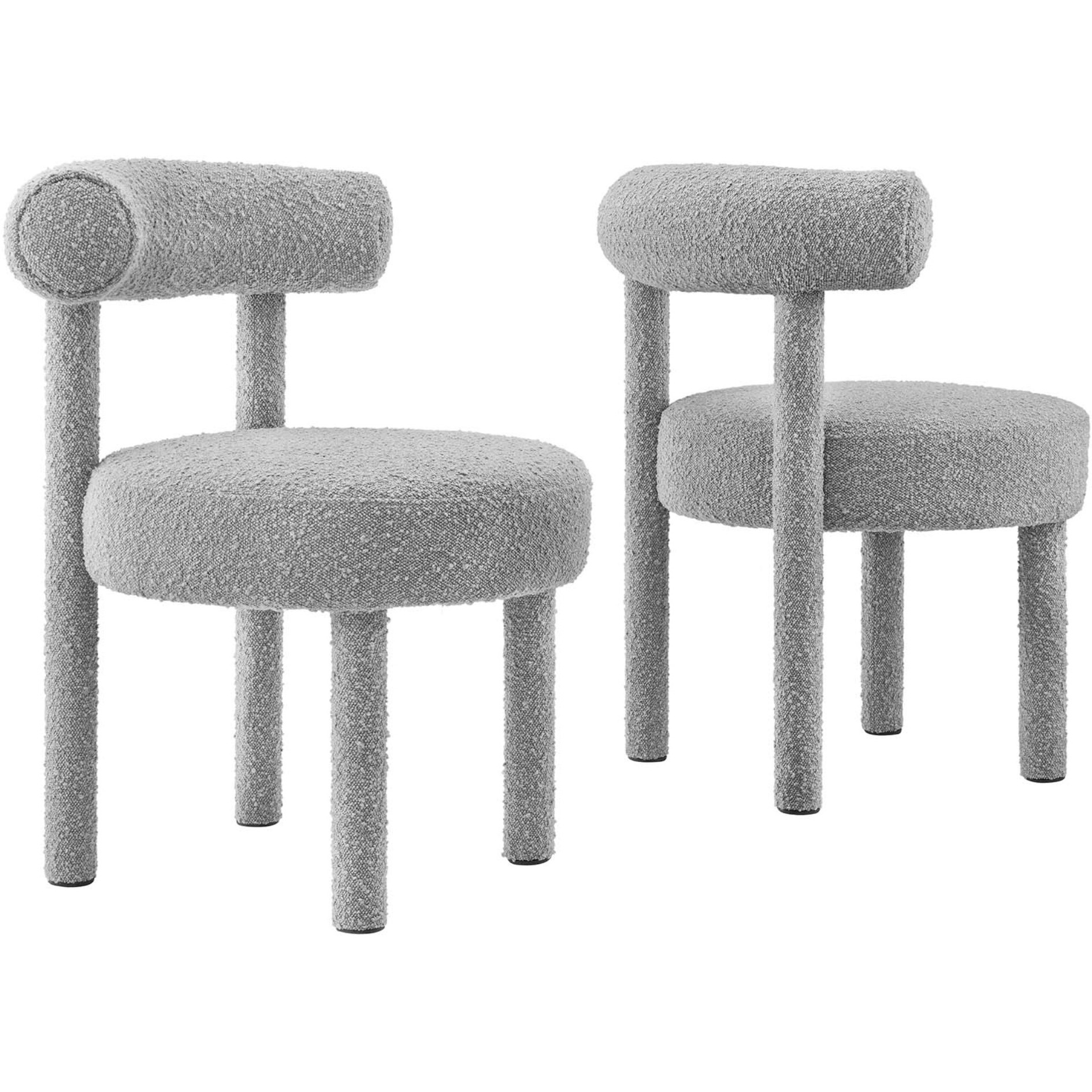 Toulouse Boucle Fabric Dining Chair - Set Of 2