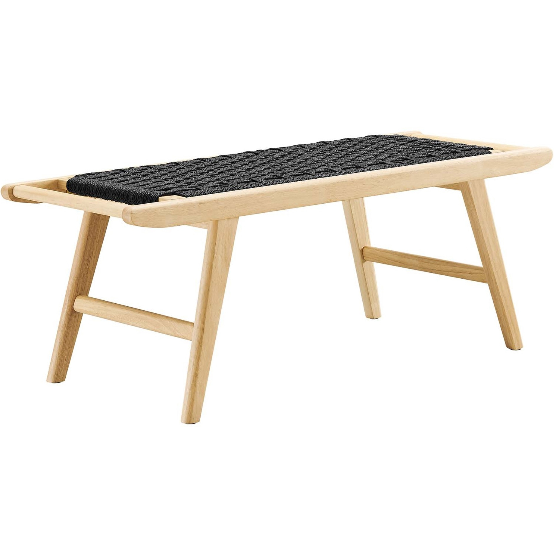 Saoirse 47"" Wove Rope Wood Bench
