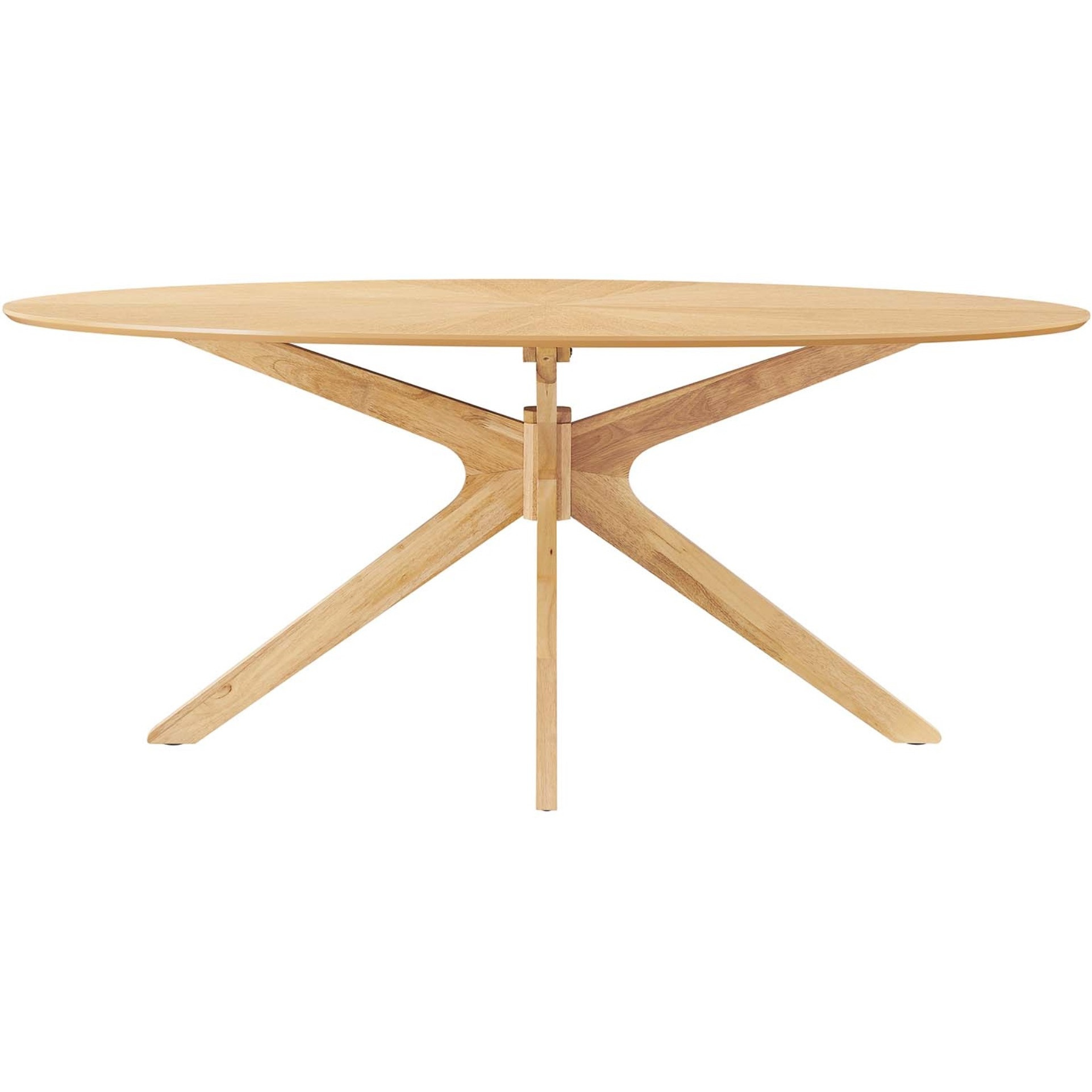 Crossroads 71"" Oval Wood Dining Table