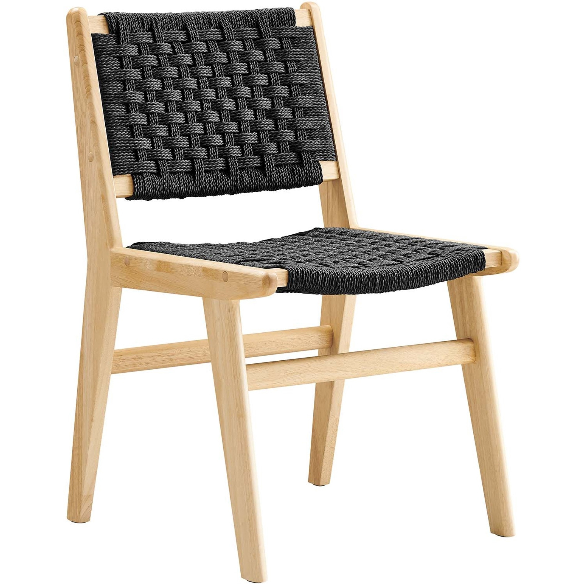 Saoirse Woven Rope Wood Dining Side Chair - Set Of 2