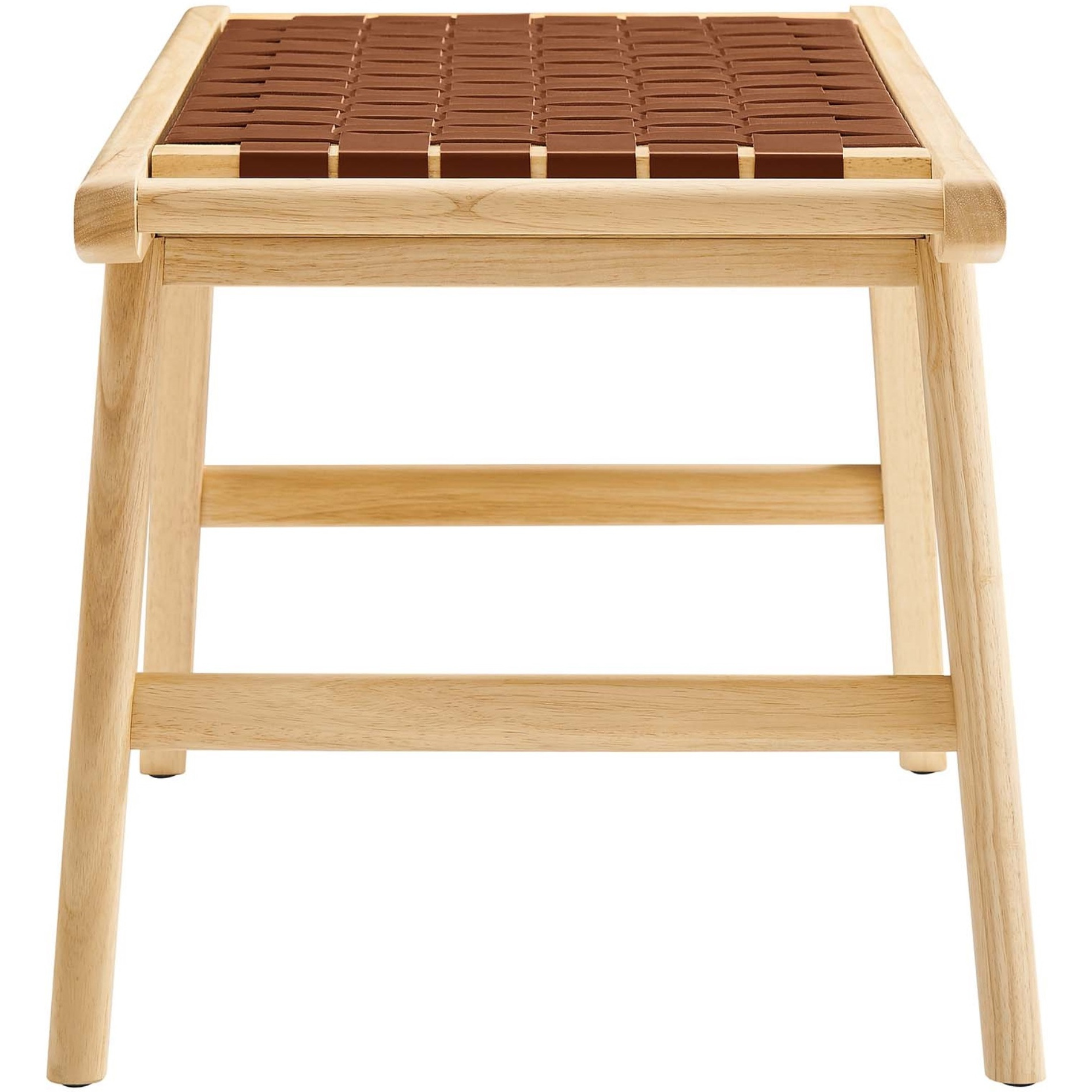 Saoirse 47"" Faux Leather Wood Bench