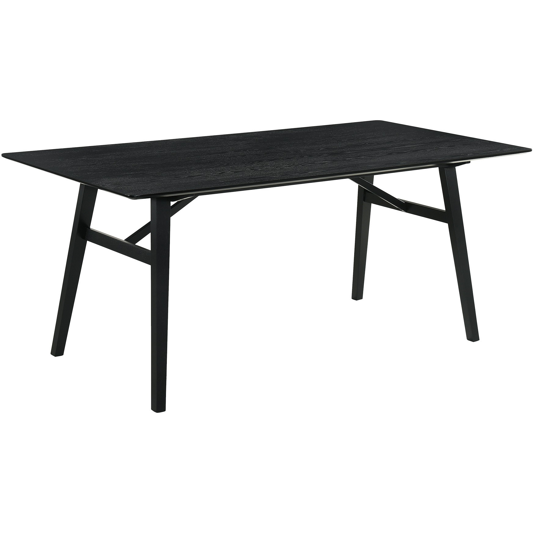 Channell Wood Dining Table In Black Finish