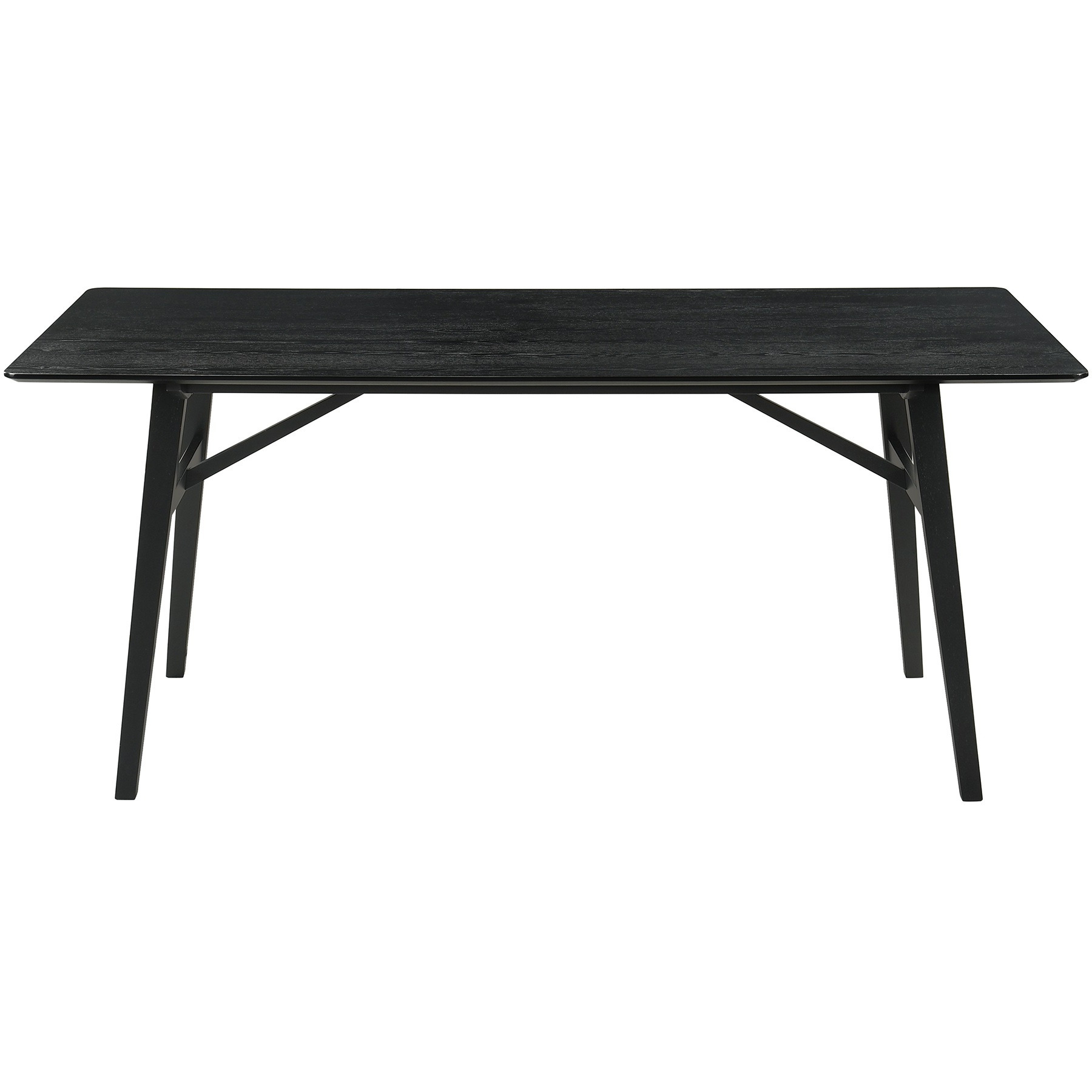 Channell Wood Dining Table In Black Finish