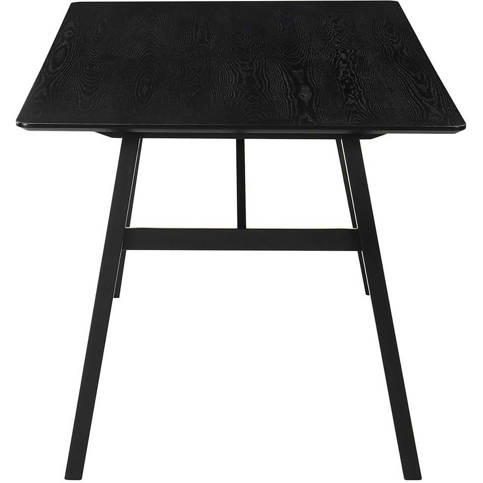 Channell Wood Dining Table In Black Finish