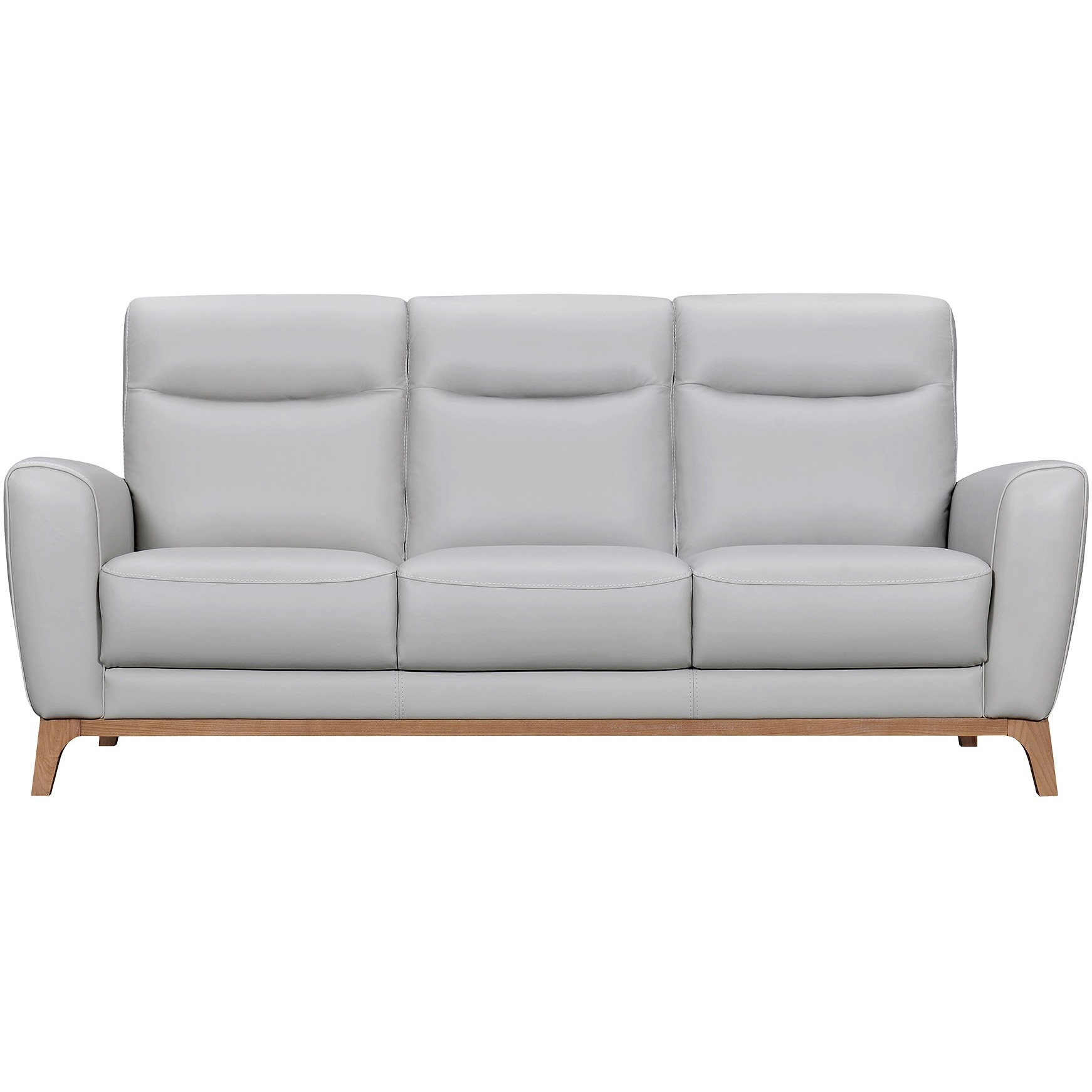Greyson 83"" Dove Gray Leather Sofa