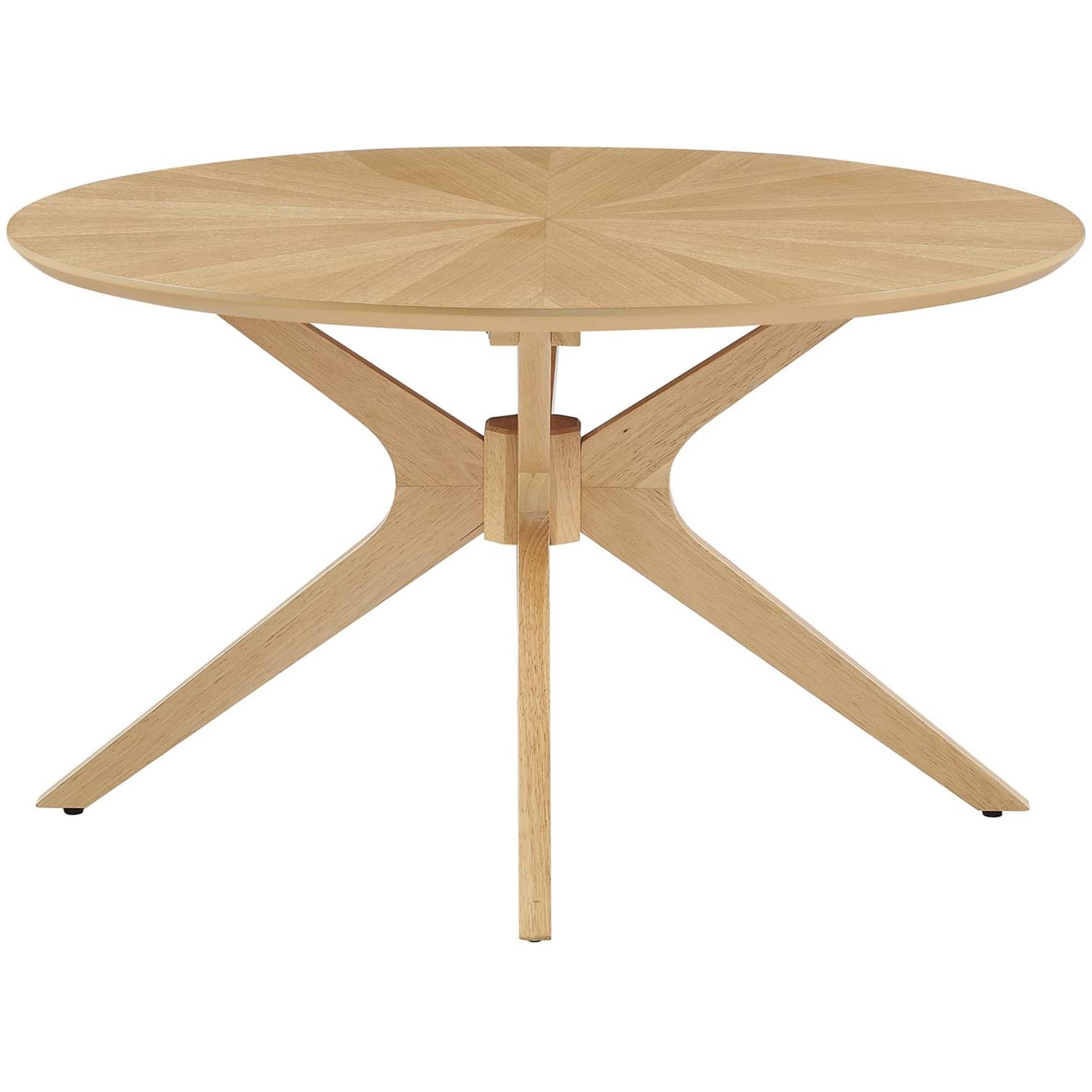 Crossroads Round Wood Coffee Table