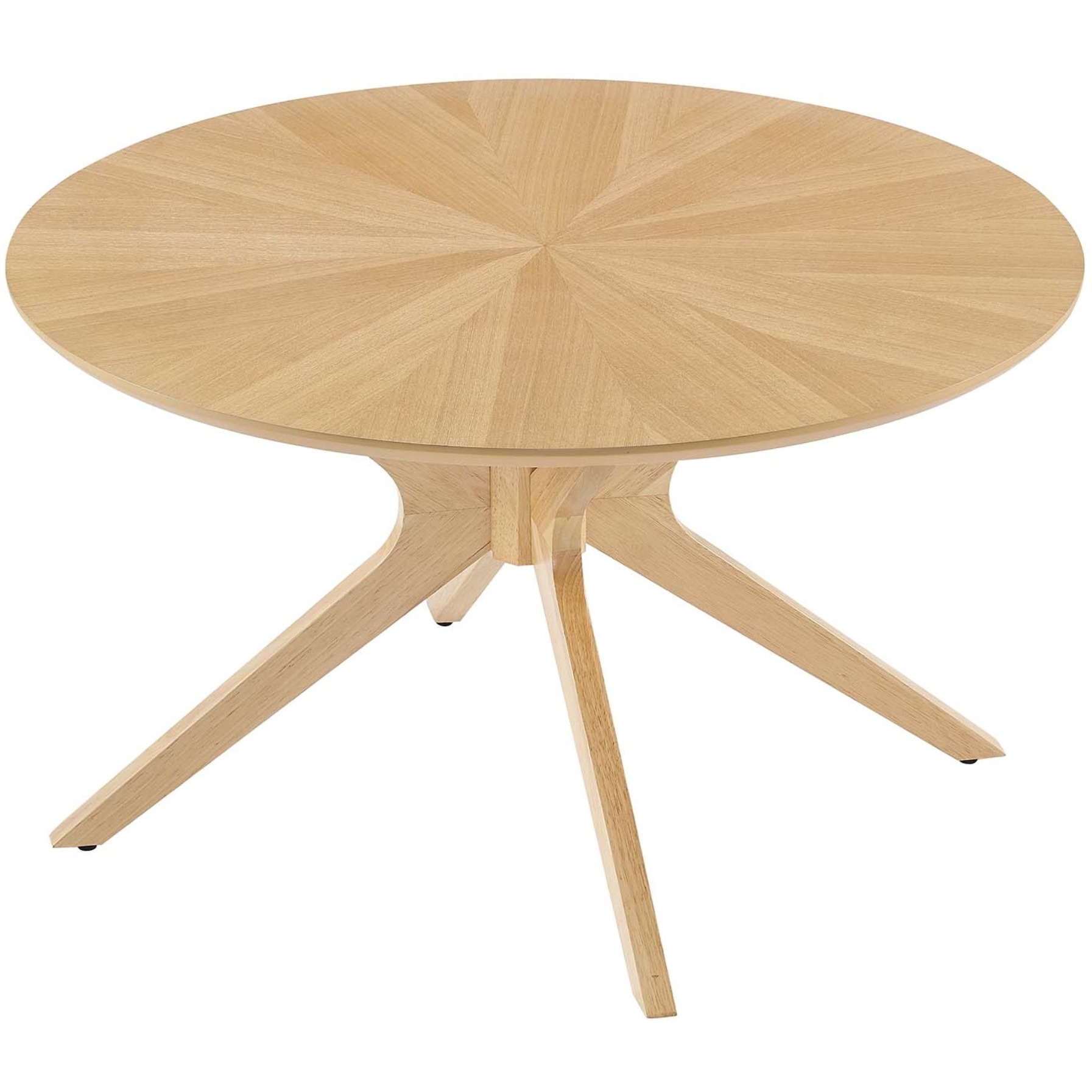 Crossroads Round Wood Coffee Table