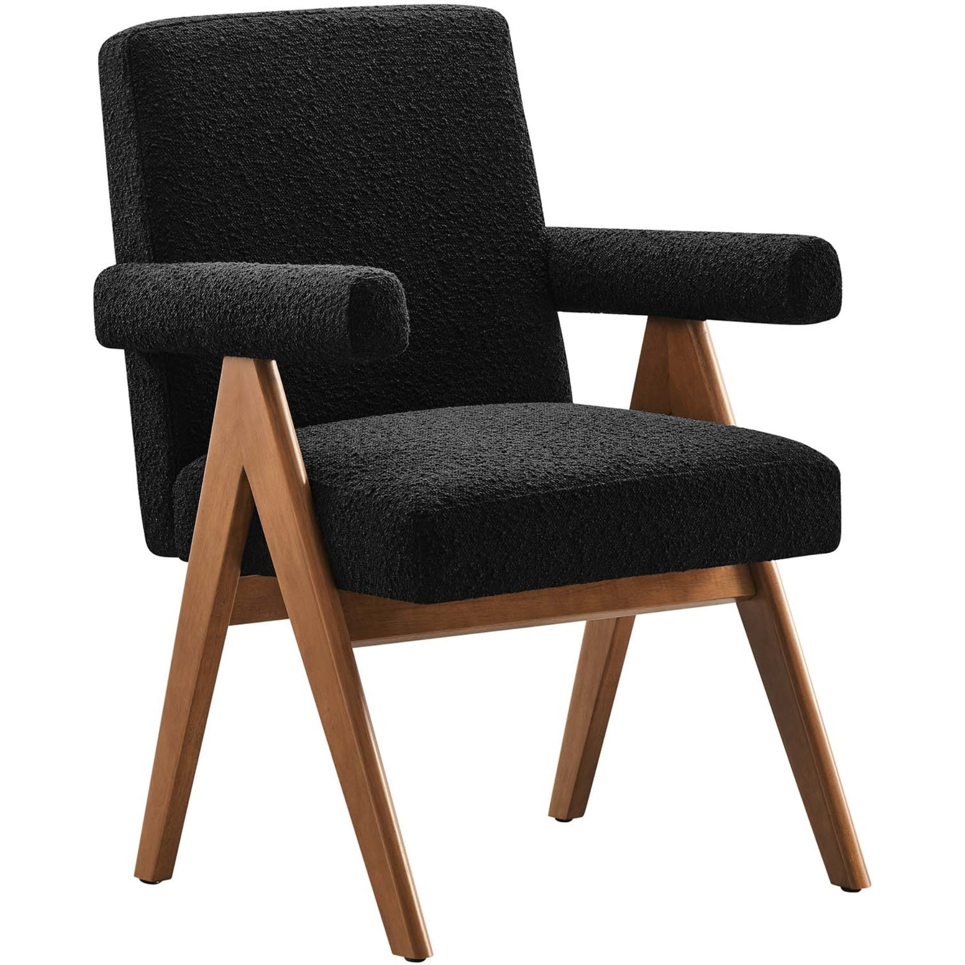 Lyra Boucle Fabric Dining Room Chair - Set Of 2