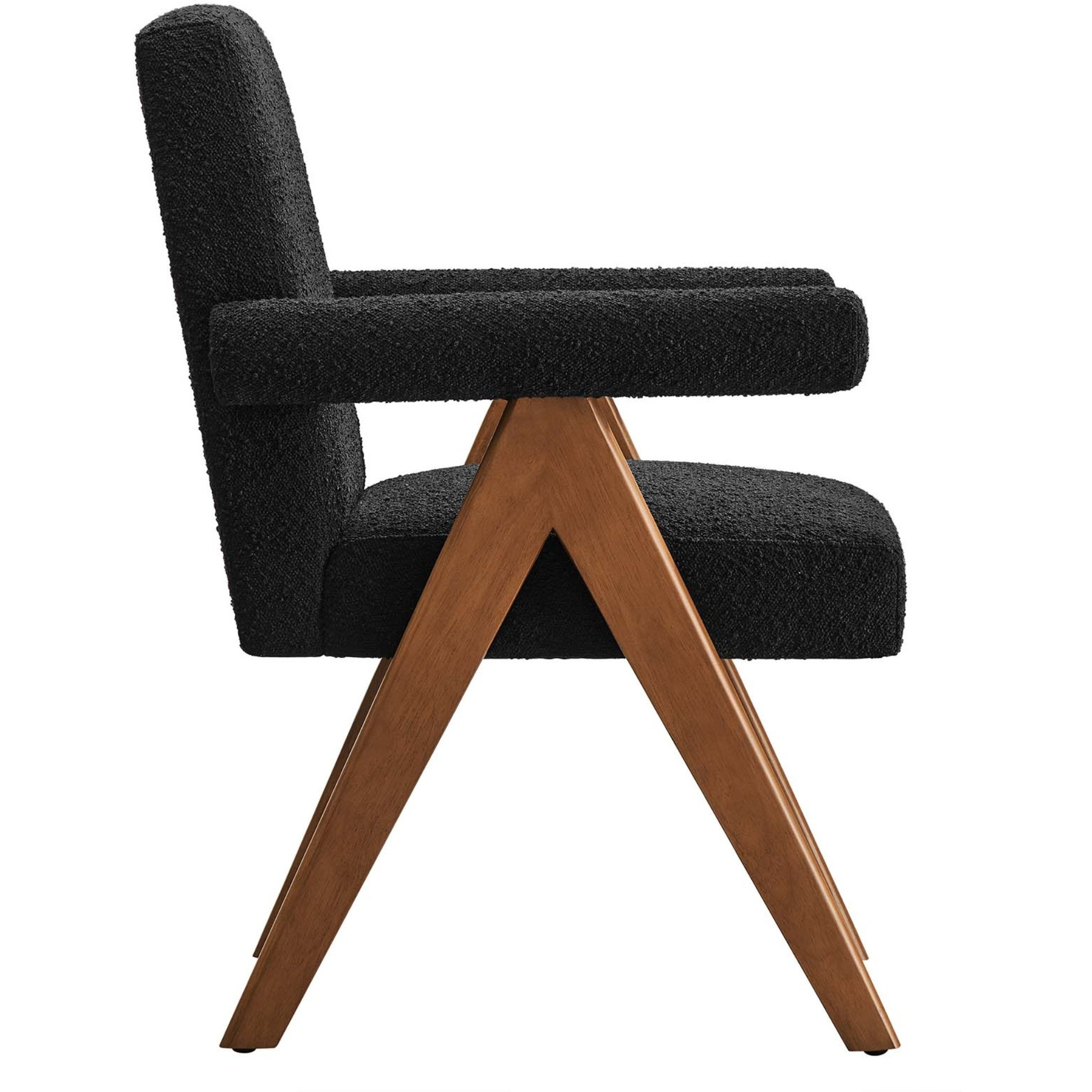 Lyra Boucle Fabric Dining Room Chair - Set Of 2