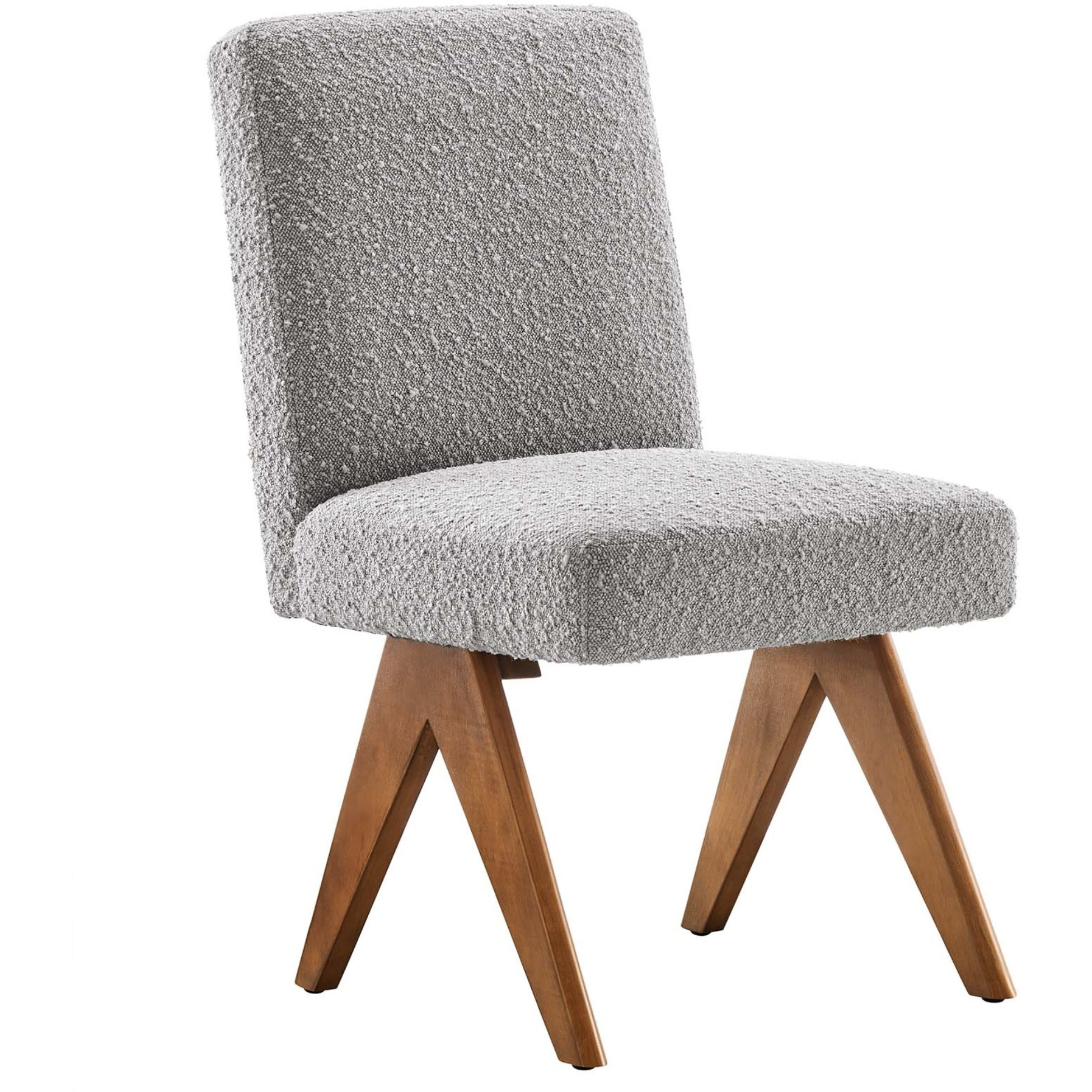 Lyra Boucle Fabric Dining Room Side Chair - Set Of 2