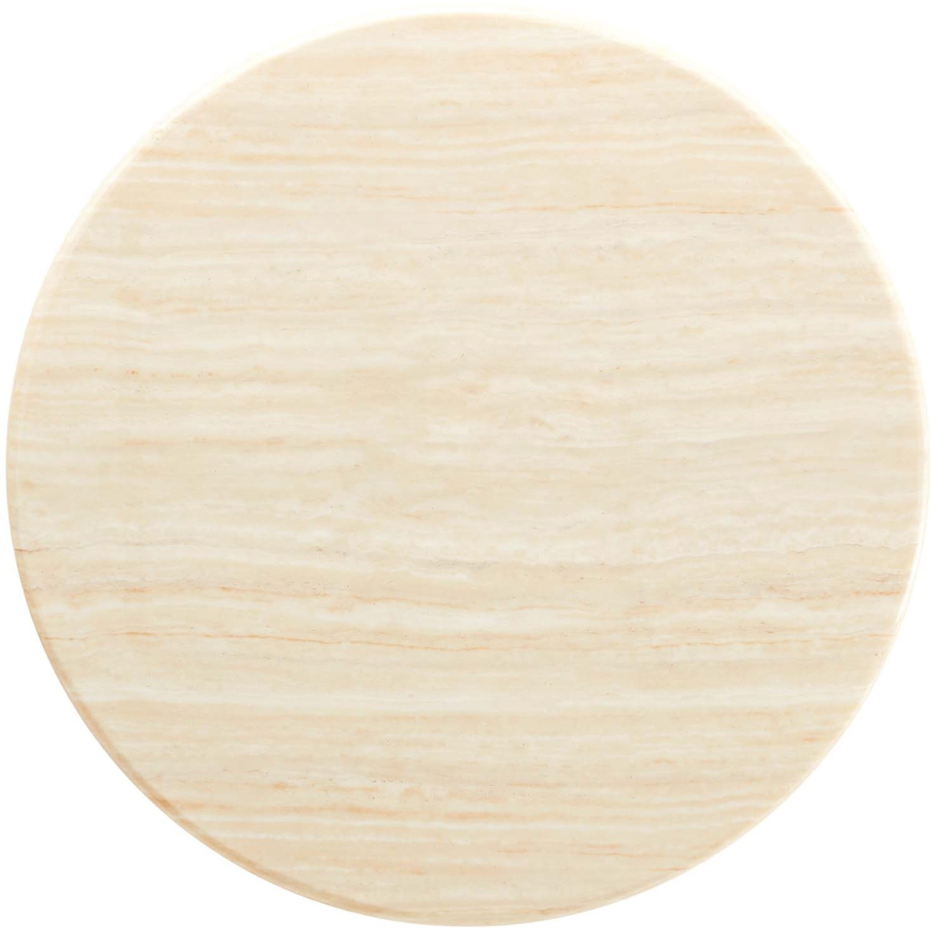 Lippa 36 Round Artificial Travertine  Coffee Table