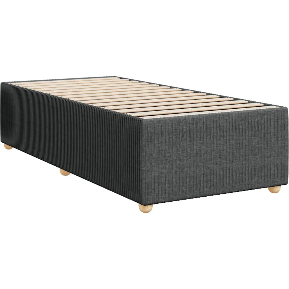 Vidaxl Bed Frame Without Mattress Dark Gray Twin Fabric