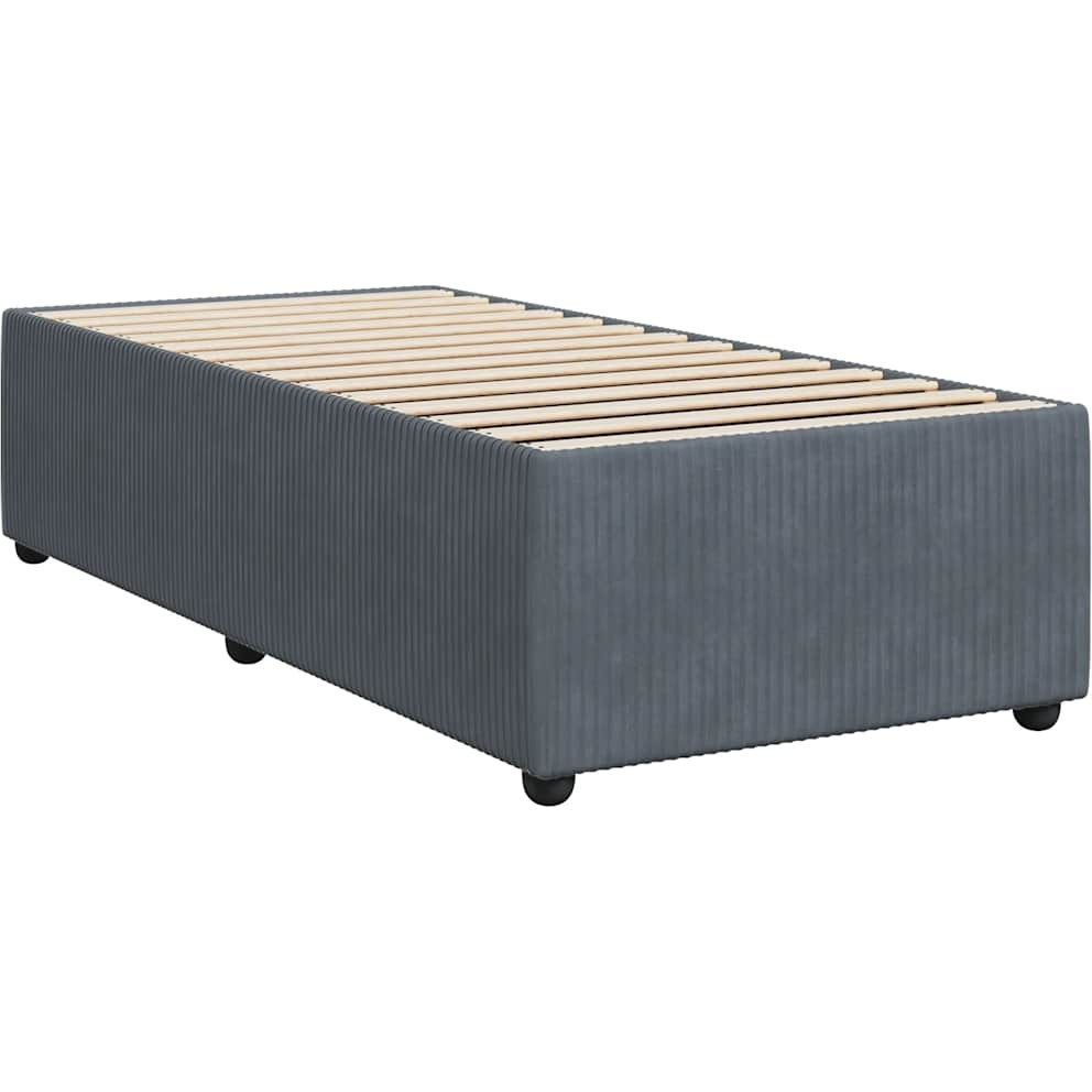 Vidaxl Bed Frame Without Mattress Dark Gray Twin Velvet