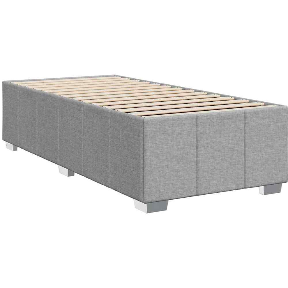 Vidaxl Bed Frame Without Mattress Light Gray Twin Xl Fabric