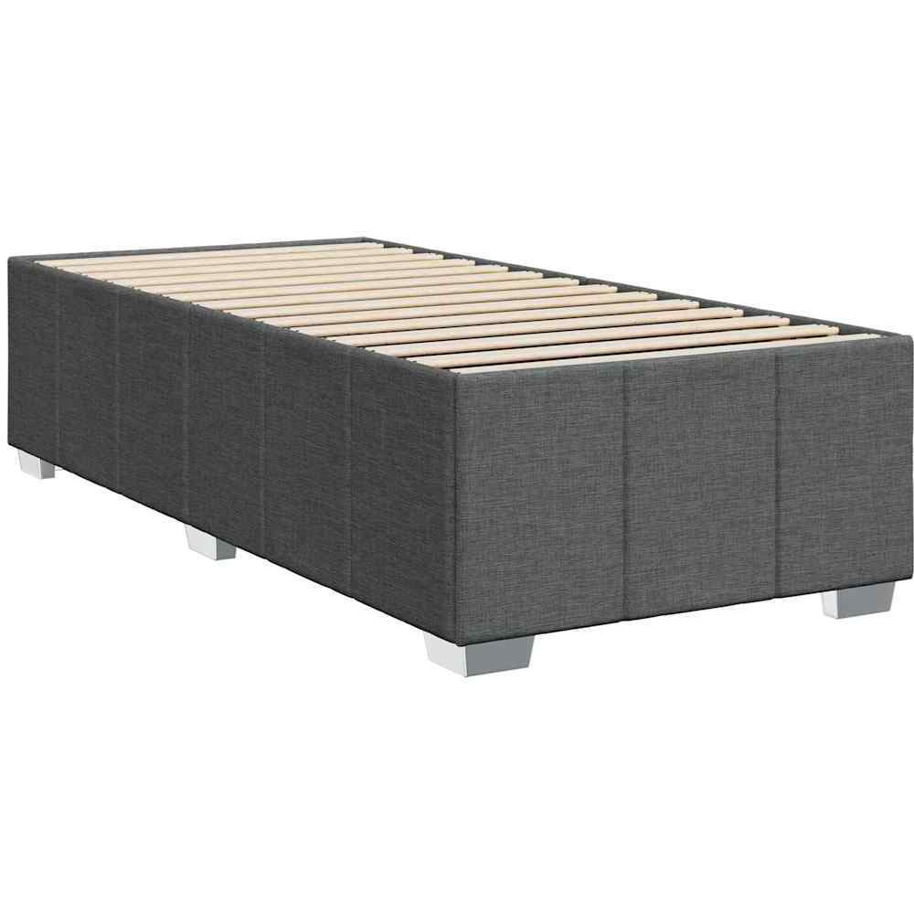 Vidaxl Bed Frame Without Mattress Dark Gray Twin Xl Fabric